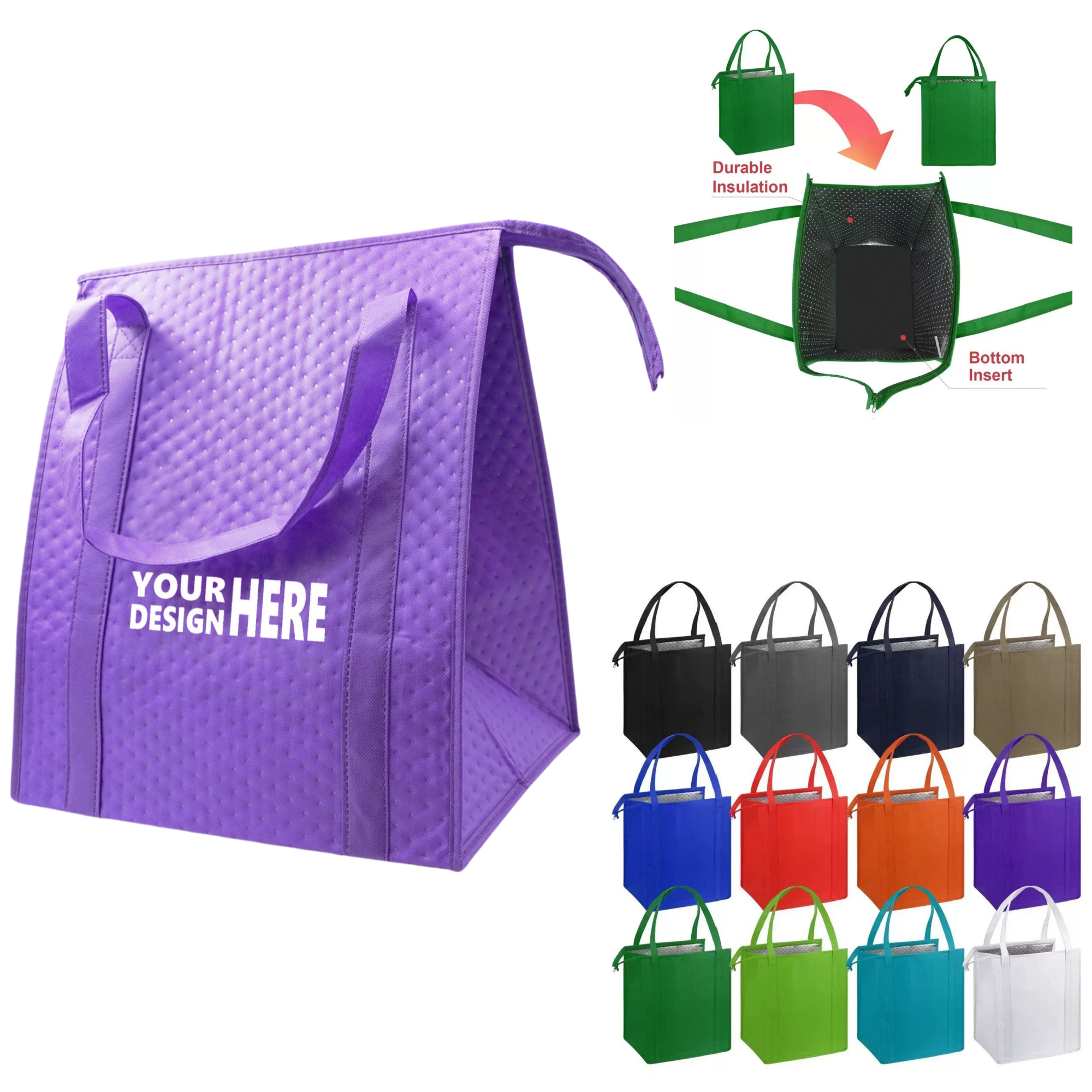 Recyclable Non-Woven Insulated Tote Bag 3