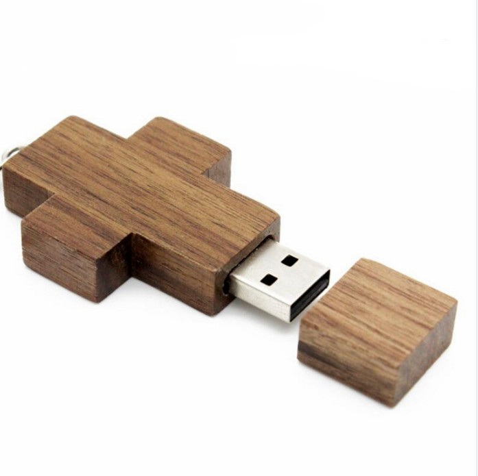 Maple Wood Cross shaped Memory Stick USB 2.0 5