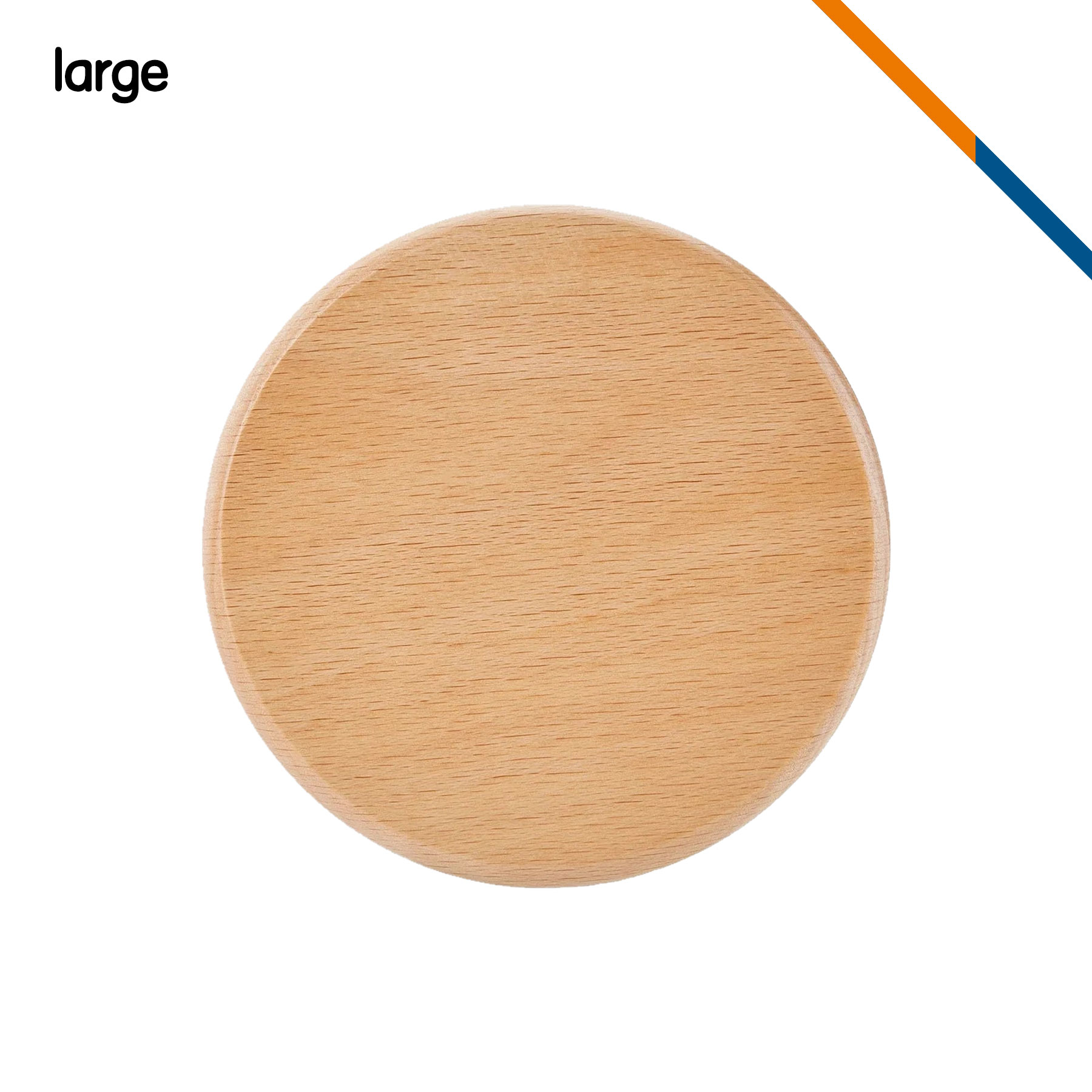 Valery Beech Wood Round Coaster 2