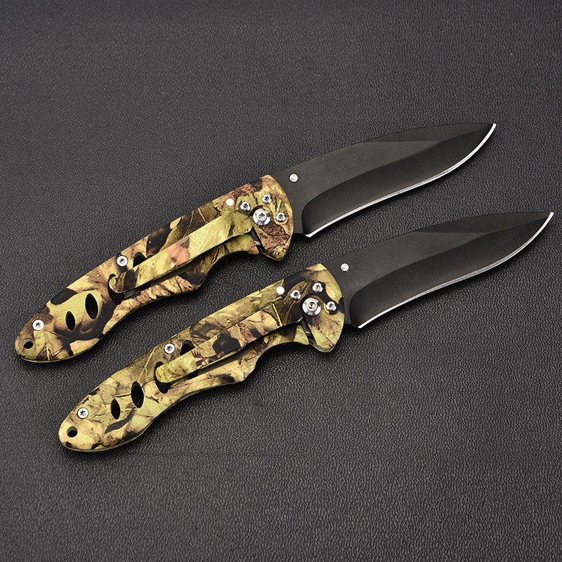 Camouflage Stainless Steel Folding Pocket Knife 6