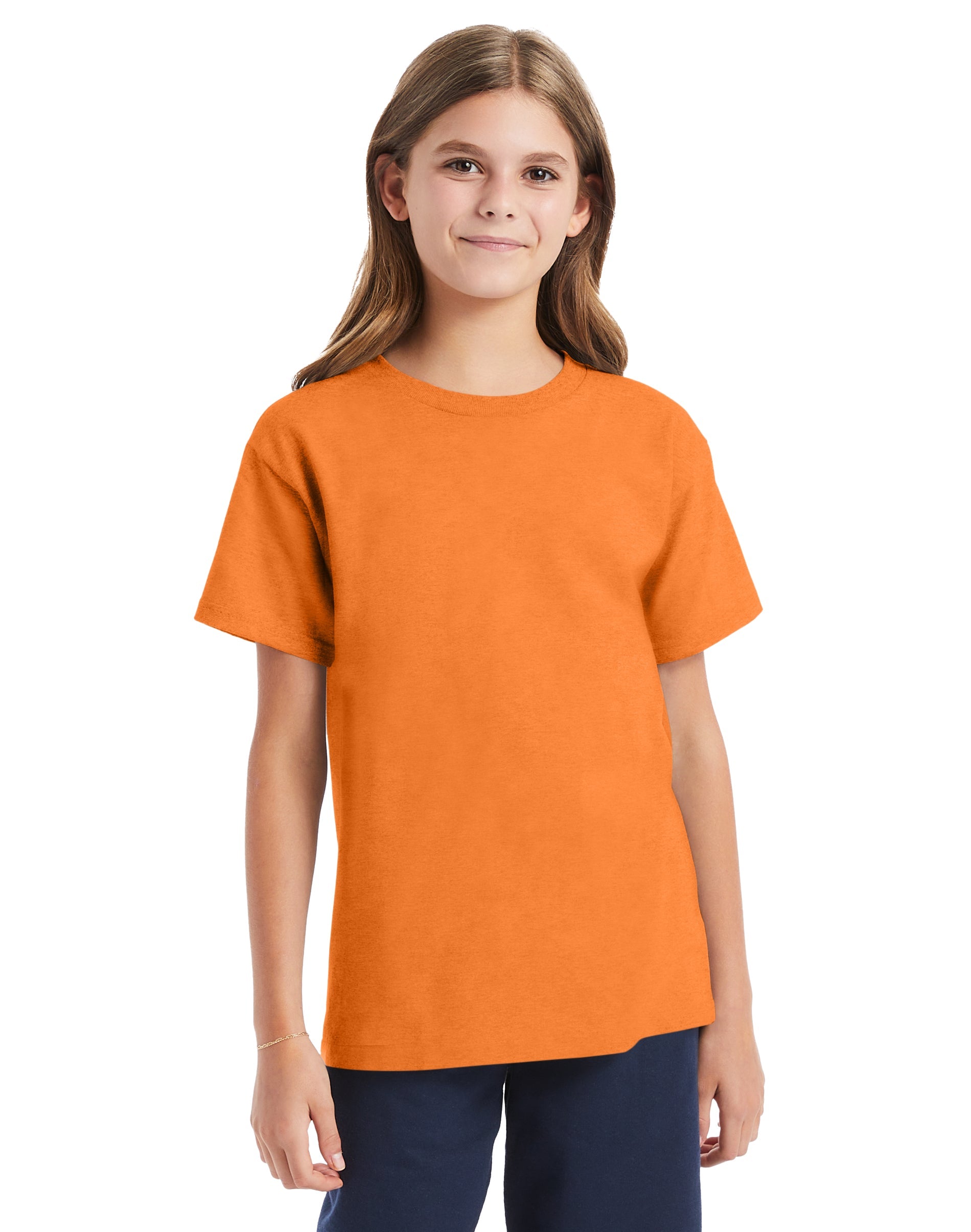 Hanes Essential-T Youth Short Sleeve T 2