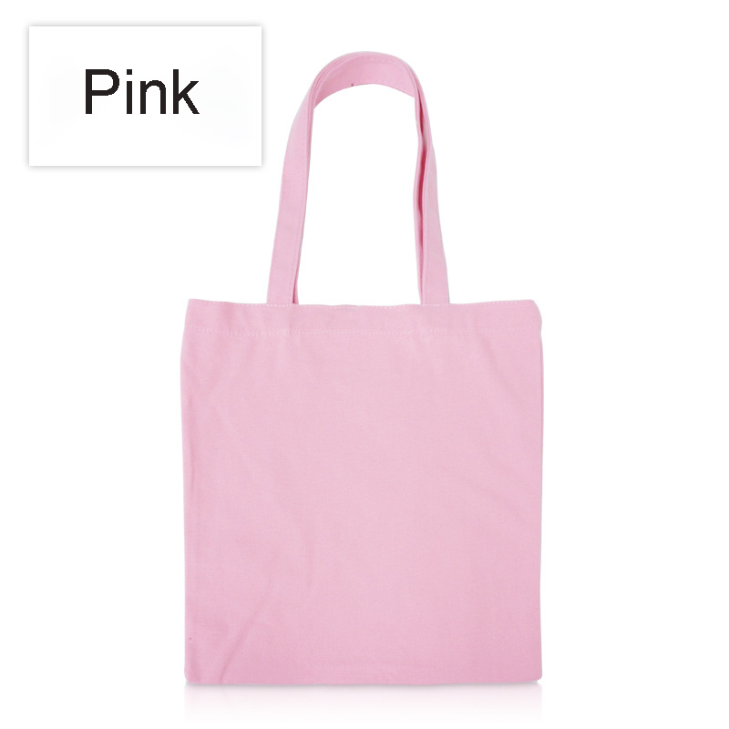 12oz Cotton Canvas Tote Bag Reusable Grocery Shopping Bags 15