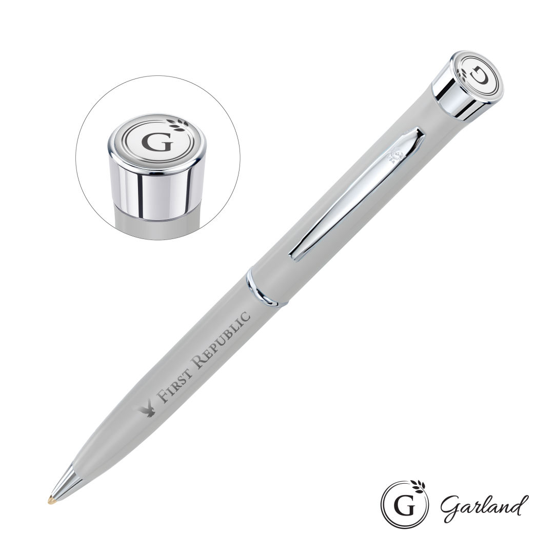 Garland® Color Matte Twist Ballpoint Pen - Chrome 18
