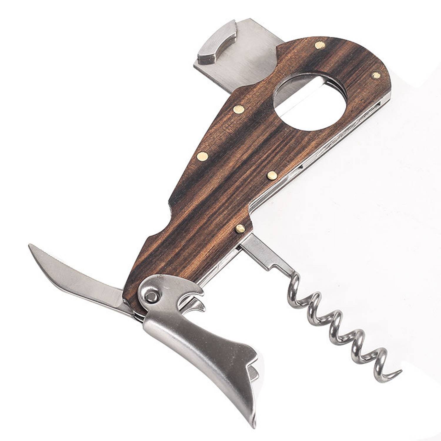 3 in 1 Multi-functional Cigar Cutter w/ Wine Opener 6