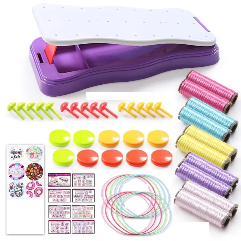 Hand Rope Weaver Set Bracelet Making Girls Gift 4