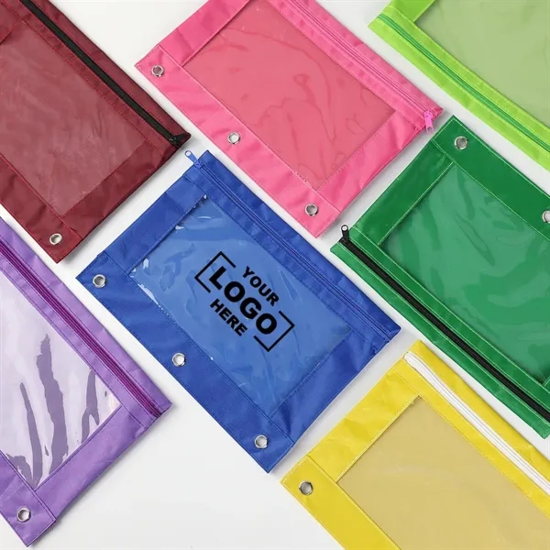 PVC Pencil pouch for 3-ring binder 2
