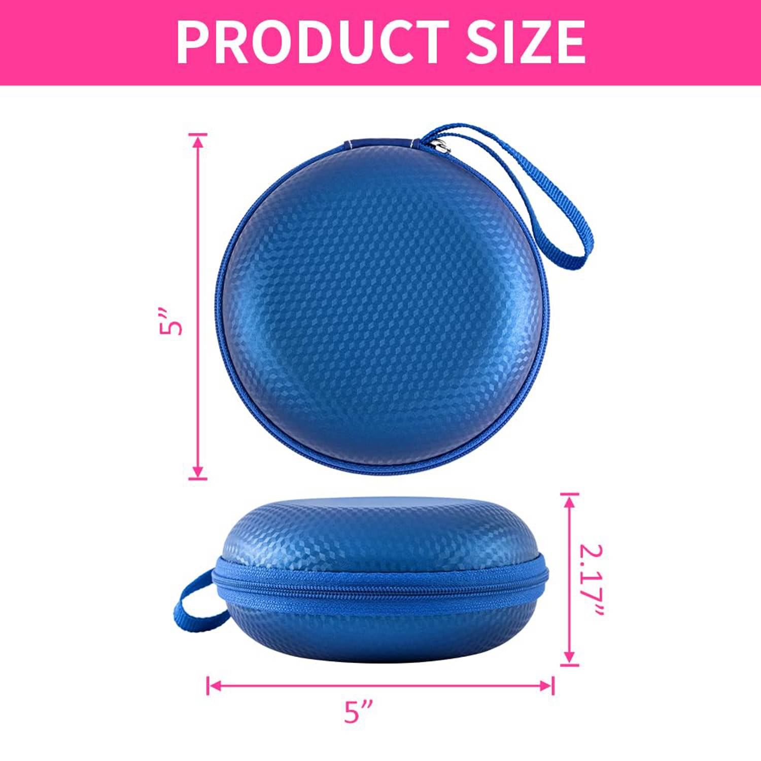 Circular portable LED illuminated makeup mirror 9
