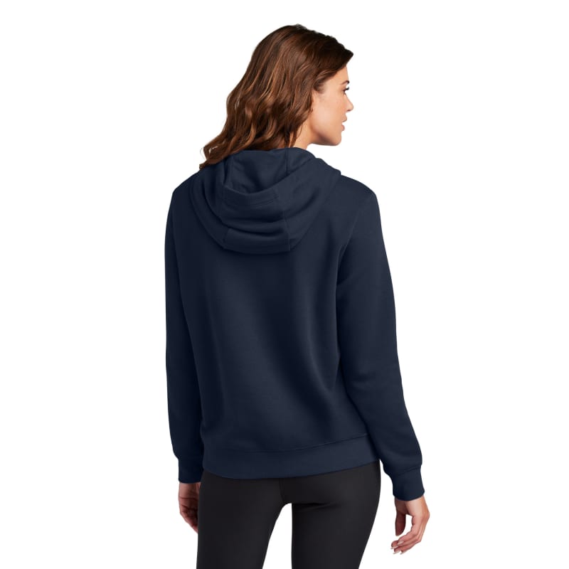 Nike Ladies Club Fleece Sleeve Swoosh Pullover Hoodie 18