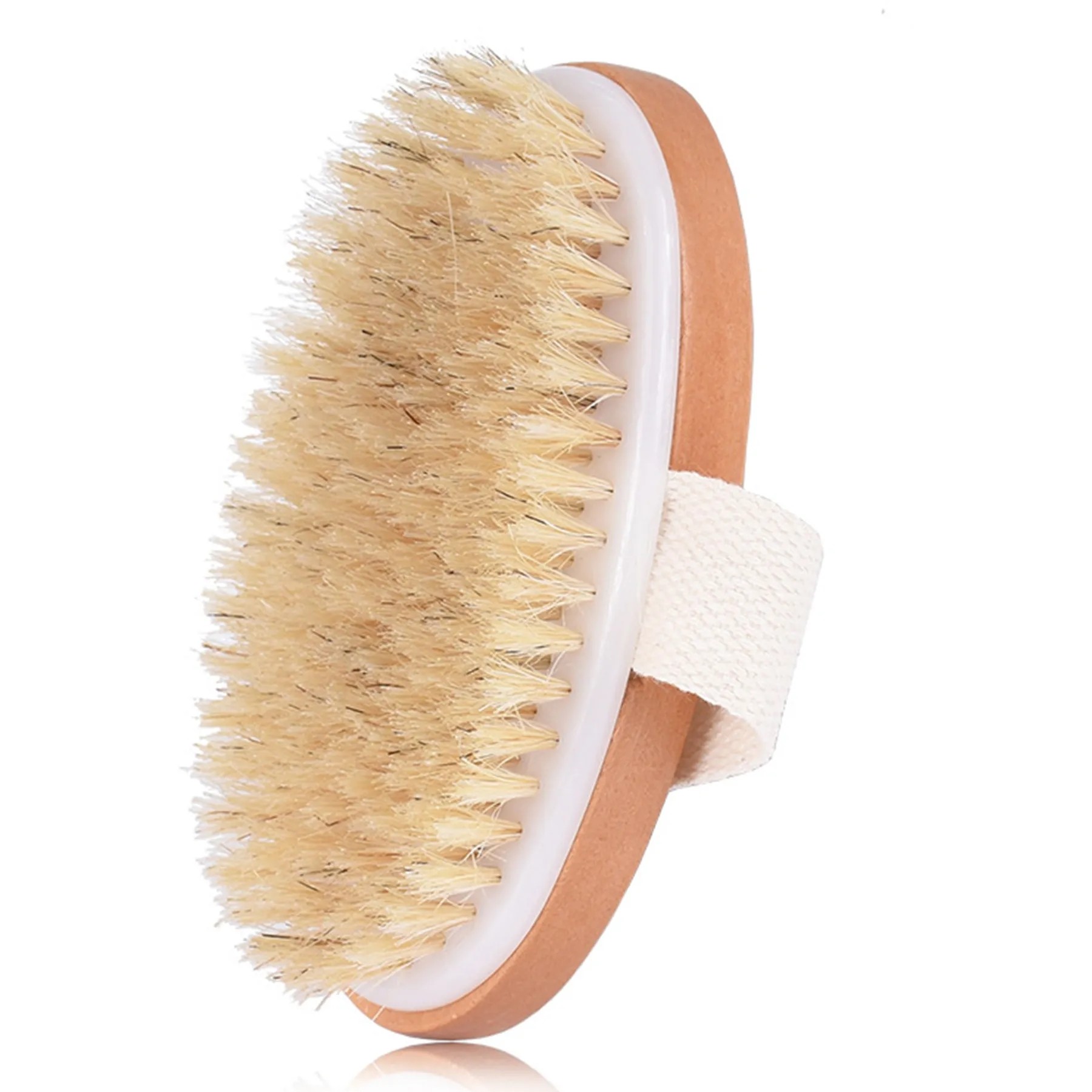 Oval Wooden Bath Body Brush 2