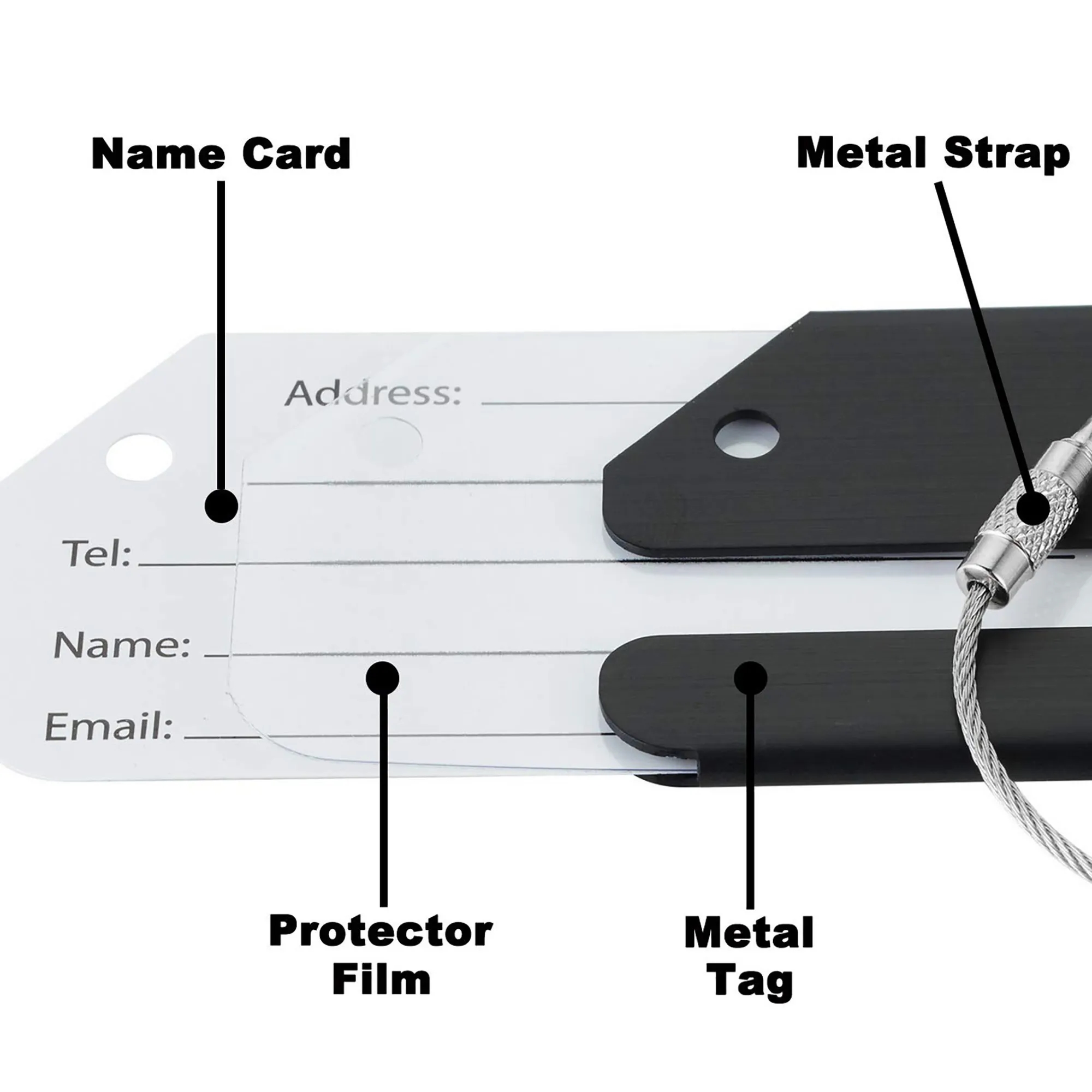 Aluminum Luggage Tag 10