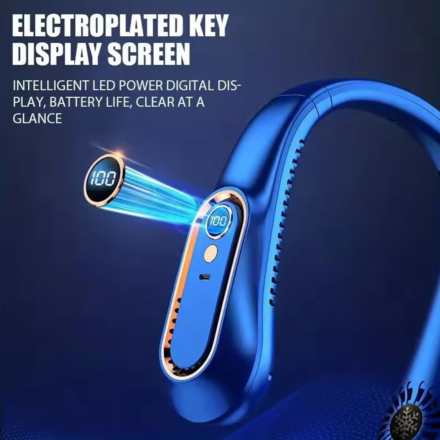 Portable USB Rechargeable Neck Fan 4