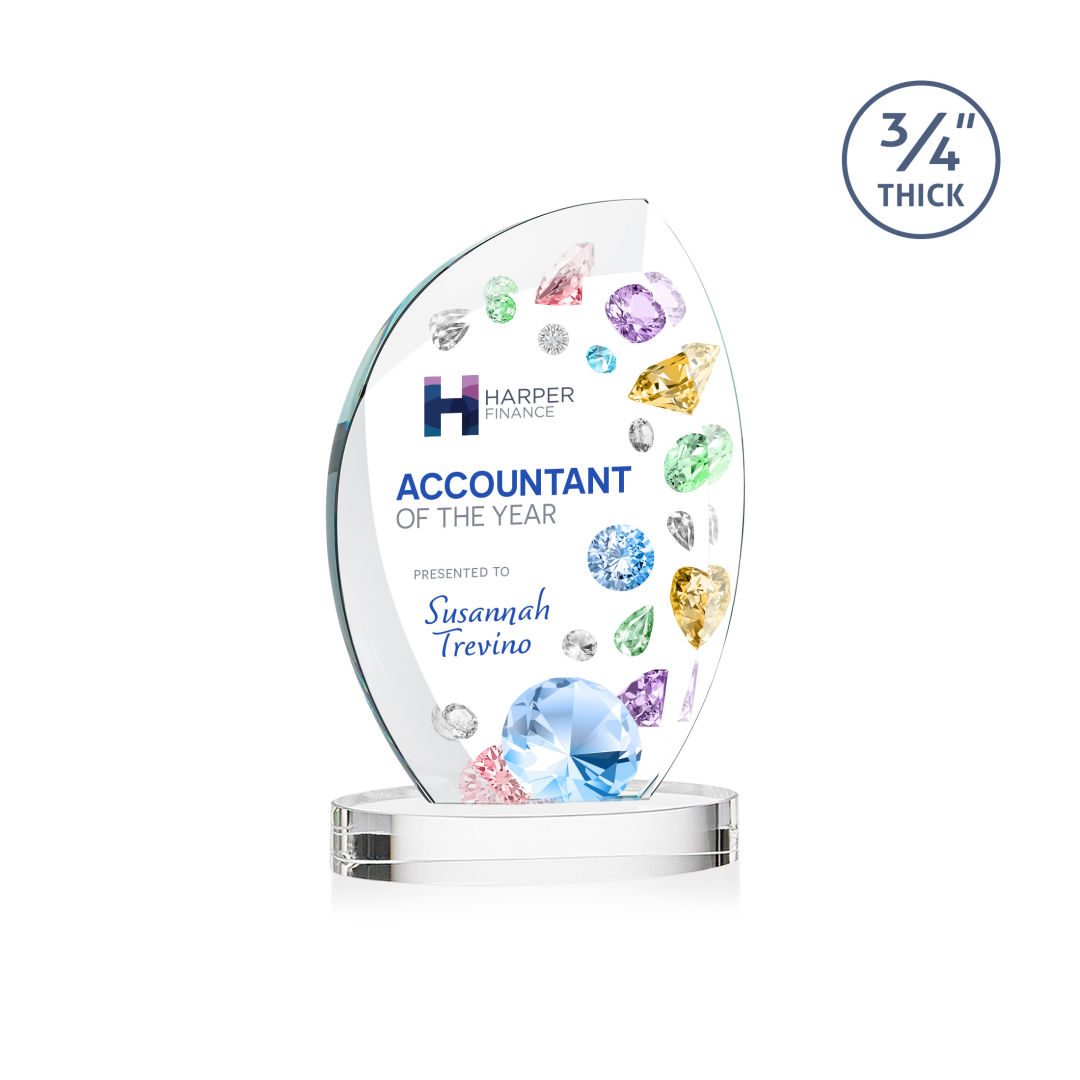 Wichita VividPrint™ Award on Alberton Base - Clear 2