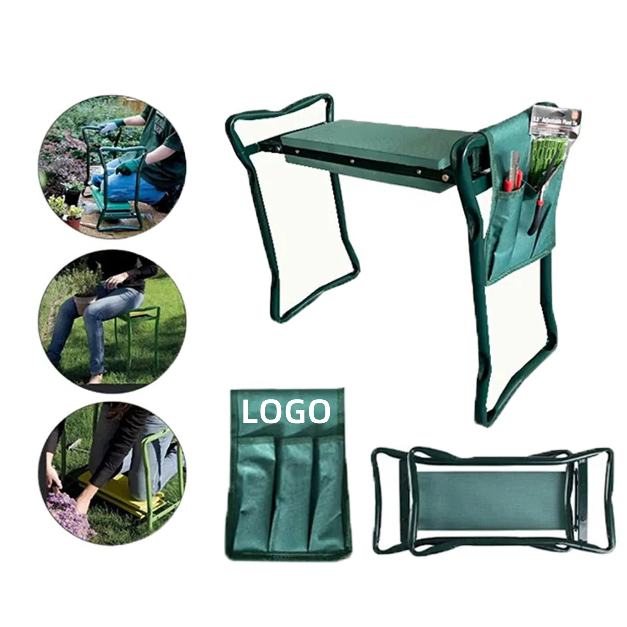 Upgraded Garden Kneeler and Seat with Thicken & Kneeling Pad 2