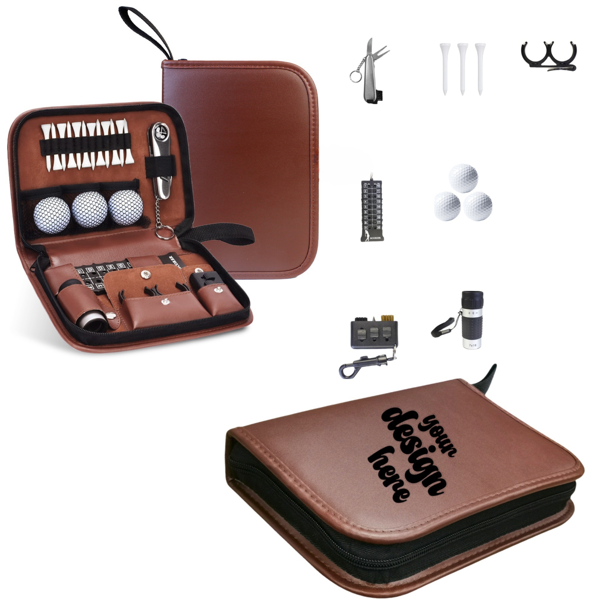 Golf Accessories Kit with High Grade Handbag 2
