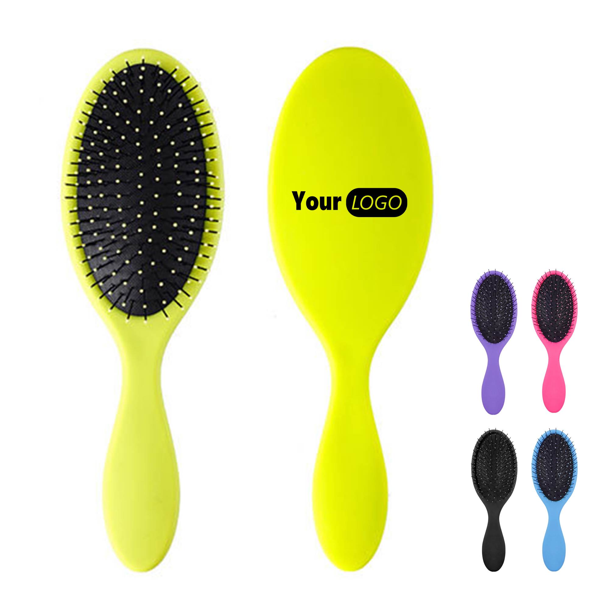Colorful Detangling Hair Brush with Soft Bristles 2