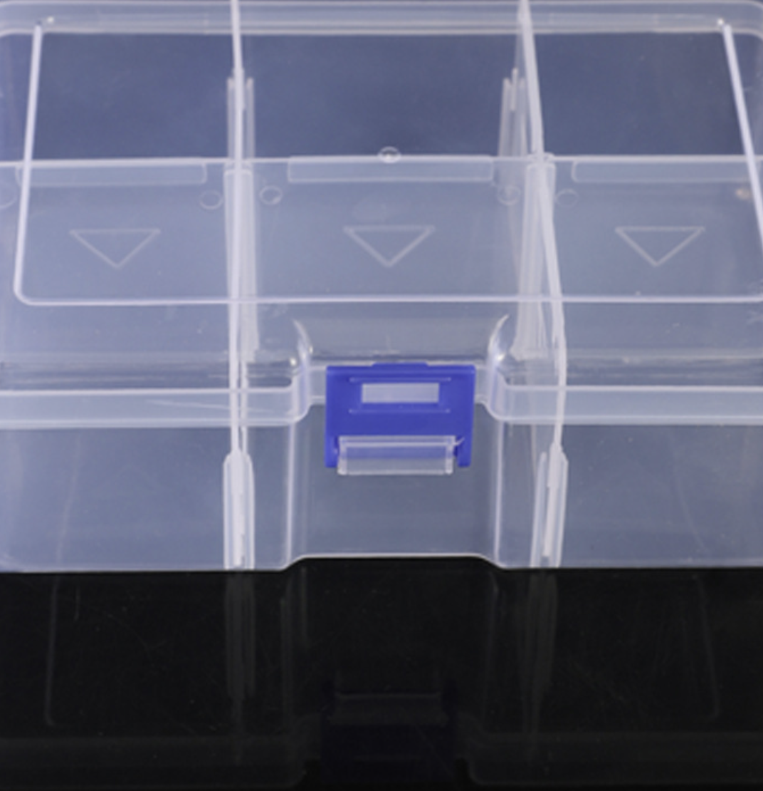 Clear visible plastic storage box 2