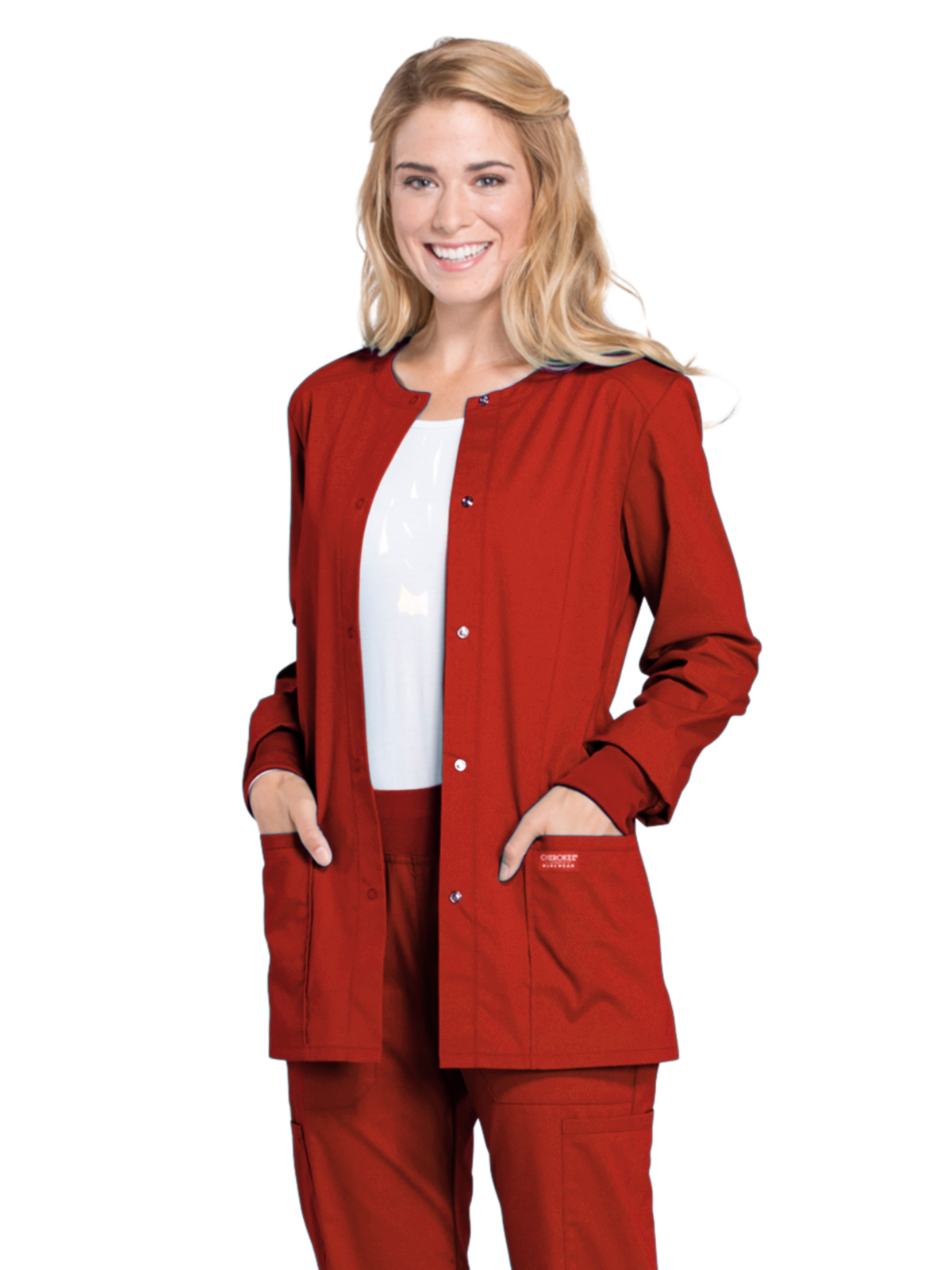 Cherokee - Workwear Professionals - Women's Snap Front Jacket 43