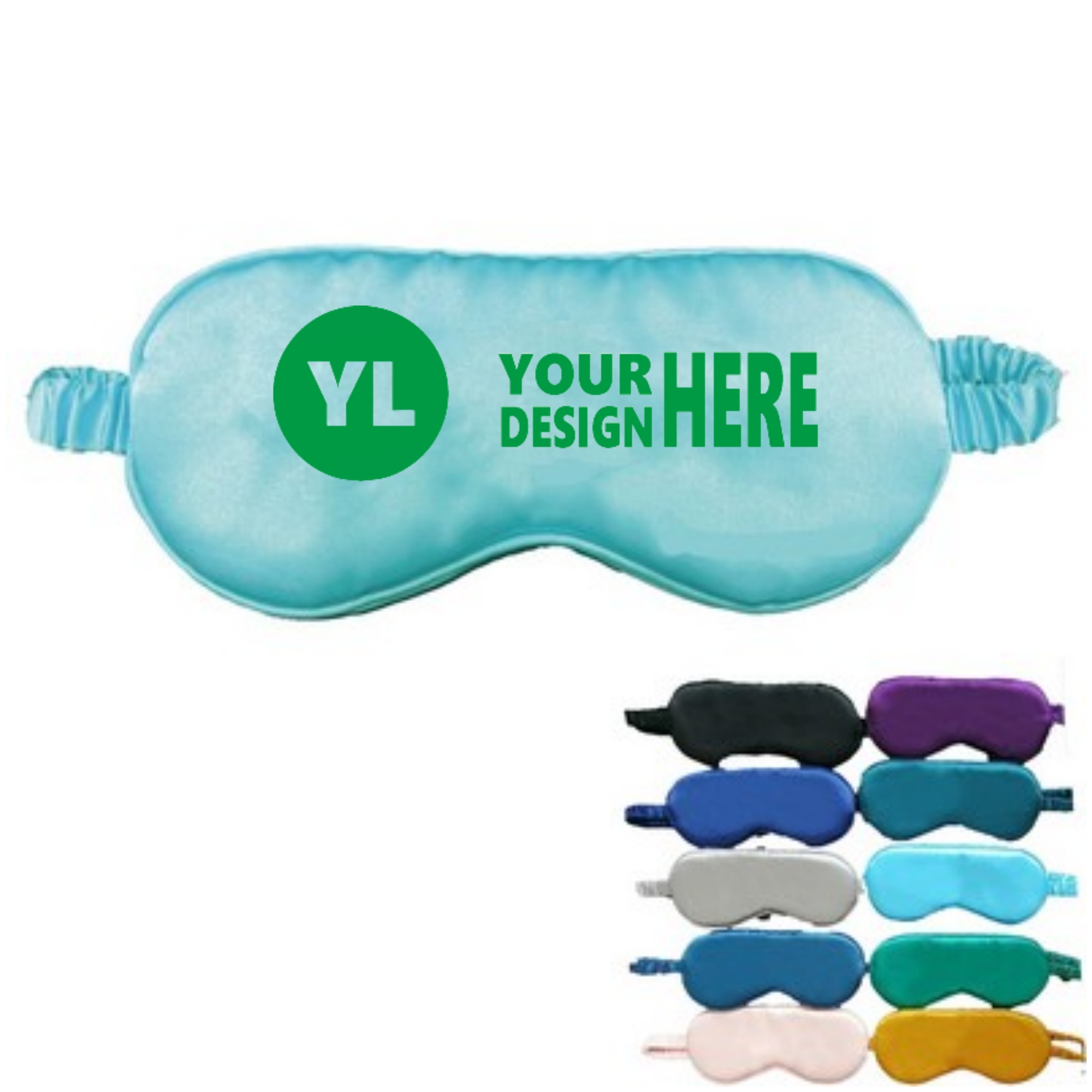 Travel Soft Imitated Silk Fabric Sleep Eye Mask 1