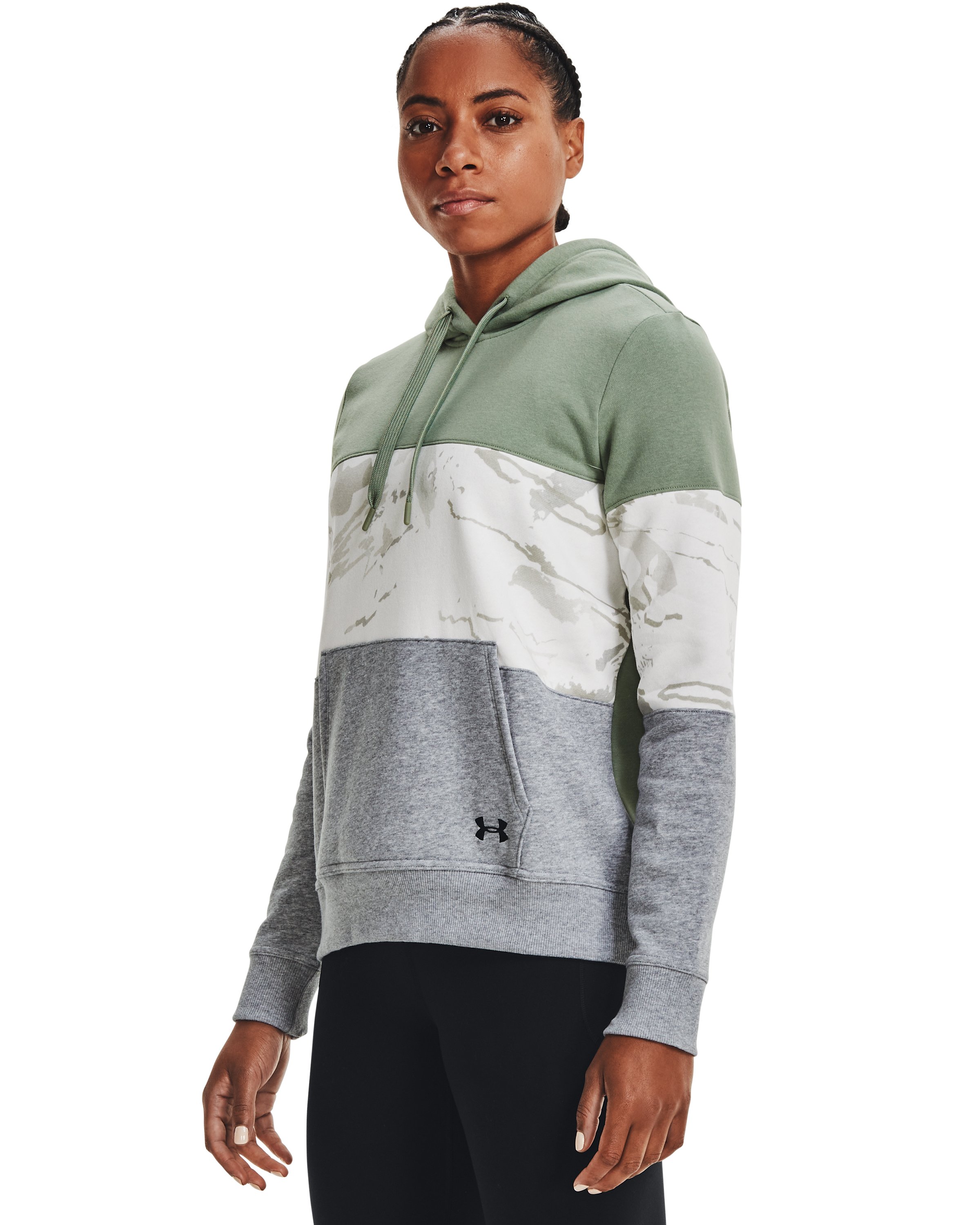 Women's UA Rival Fleece Blocked Hoodie  4