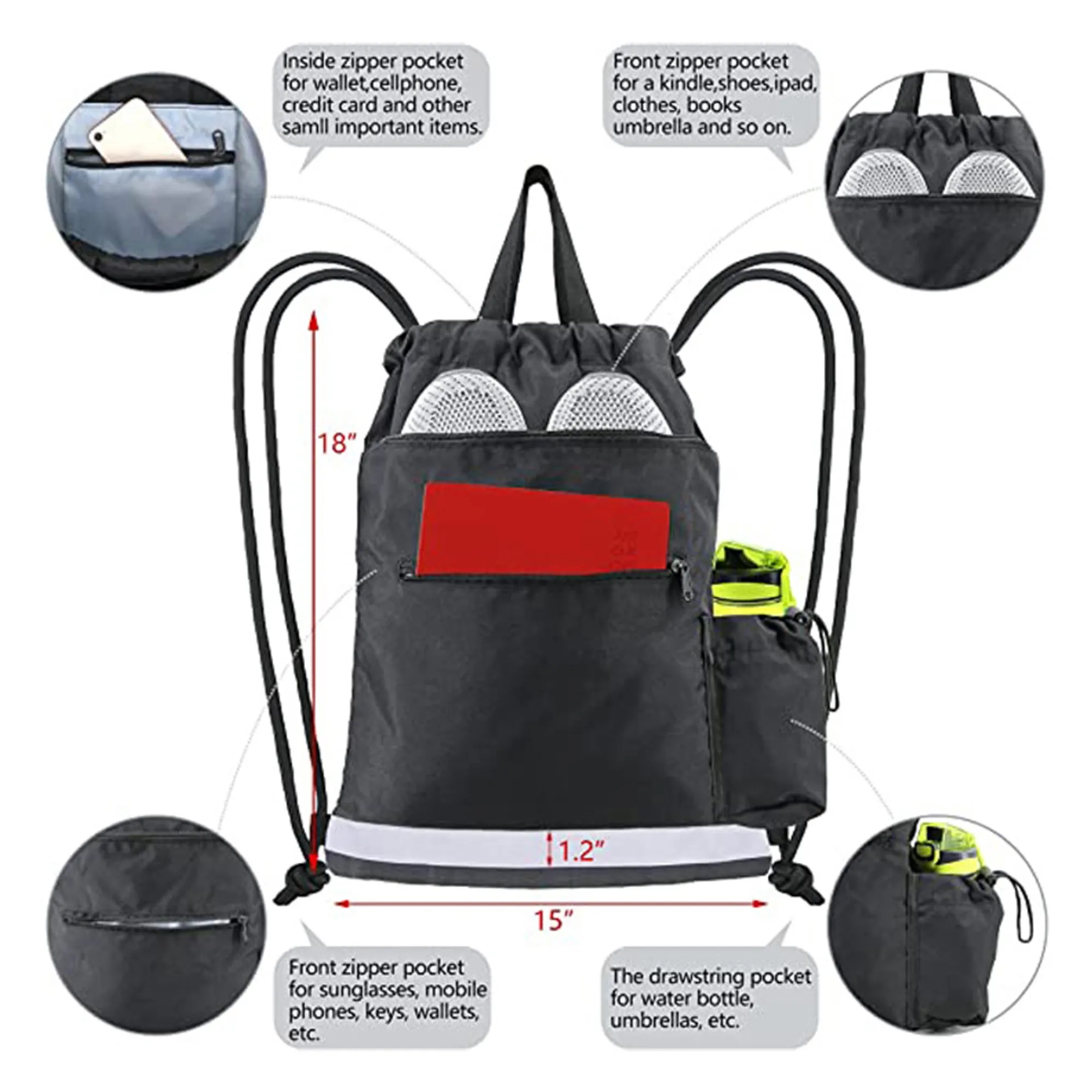 Sports Drawstring Backpack 3