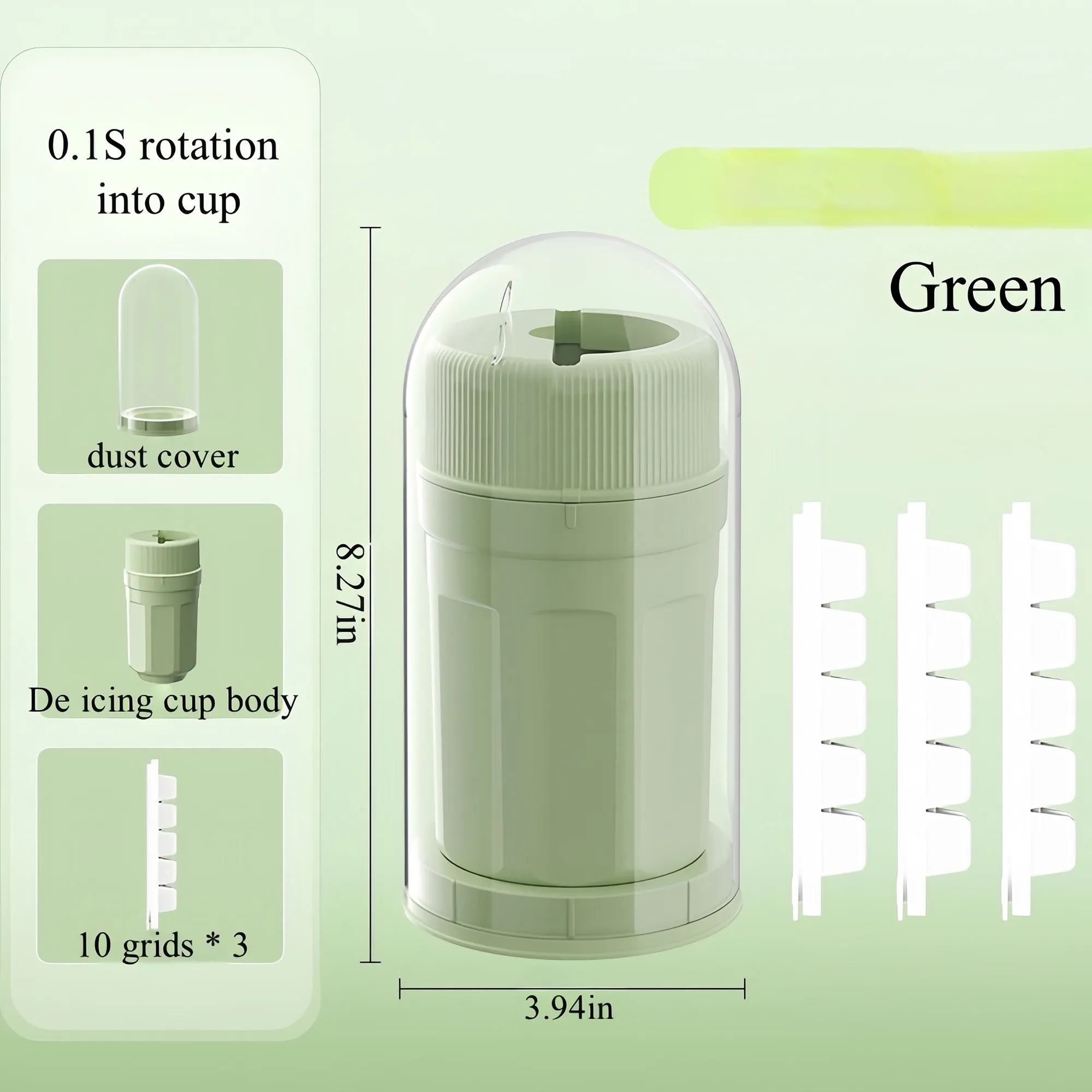 0.1S Rotate Release Silicone Ice Cube Tray 5