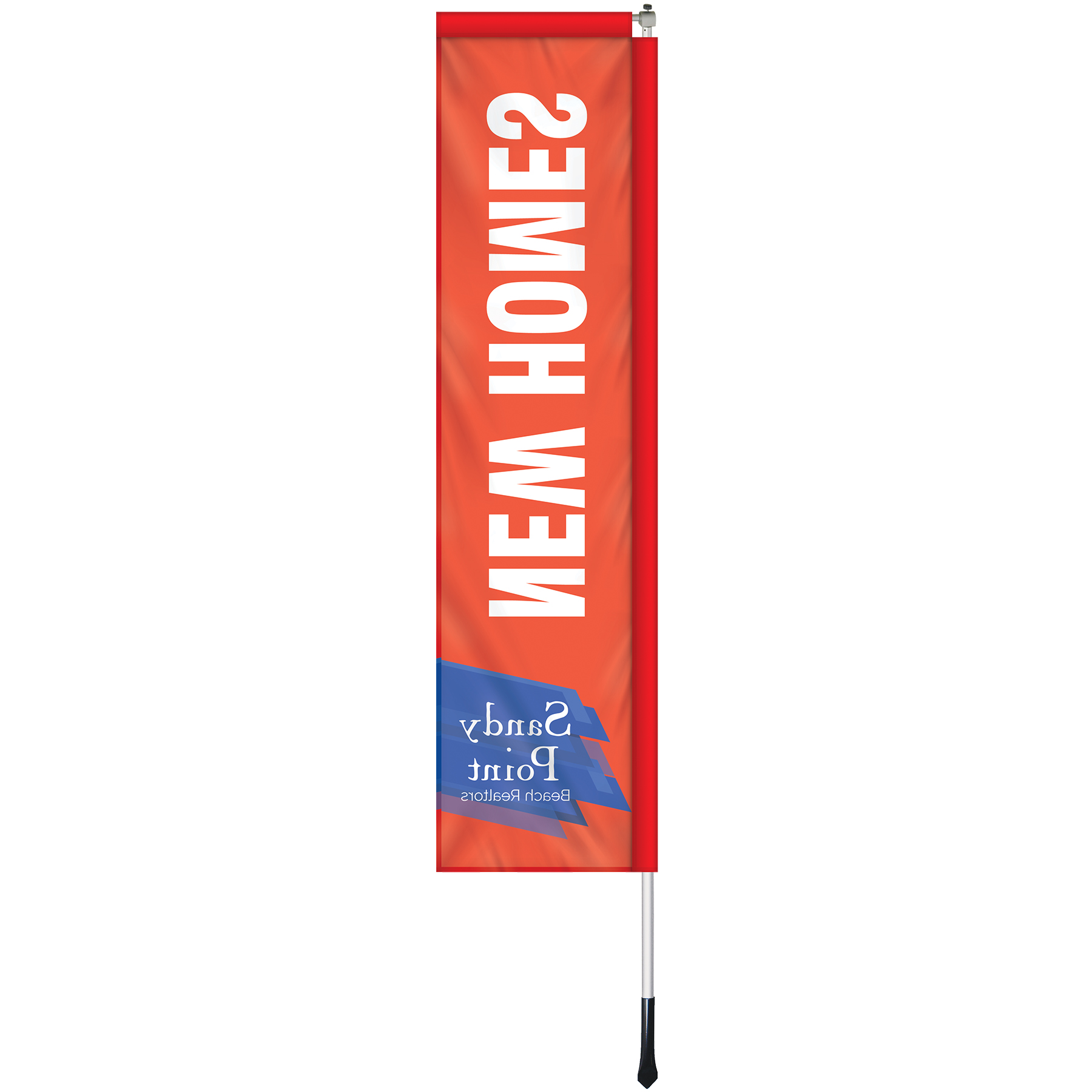 2' X 8' Custom Single Reverse Windchaser Flag Kit 7