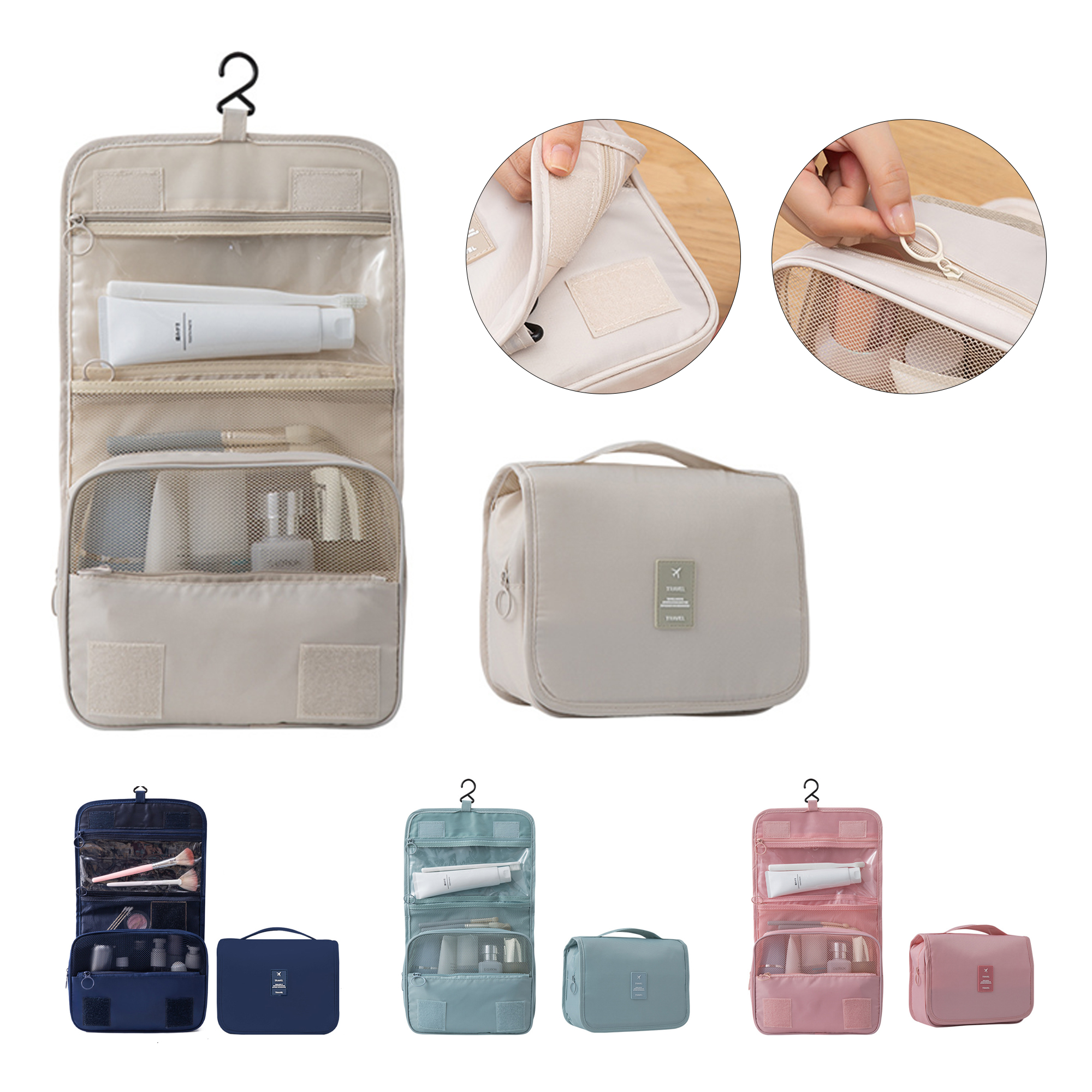 Hanging Travel Toiletry Bag Dopp Kit 1