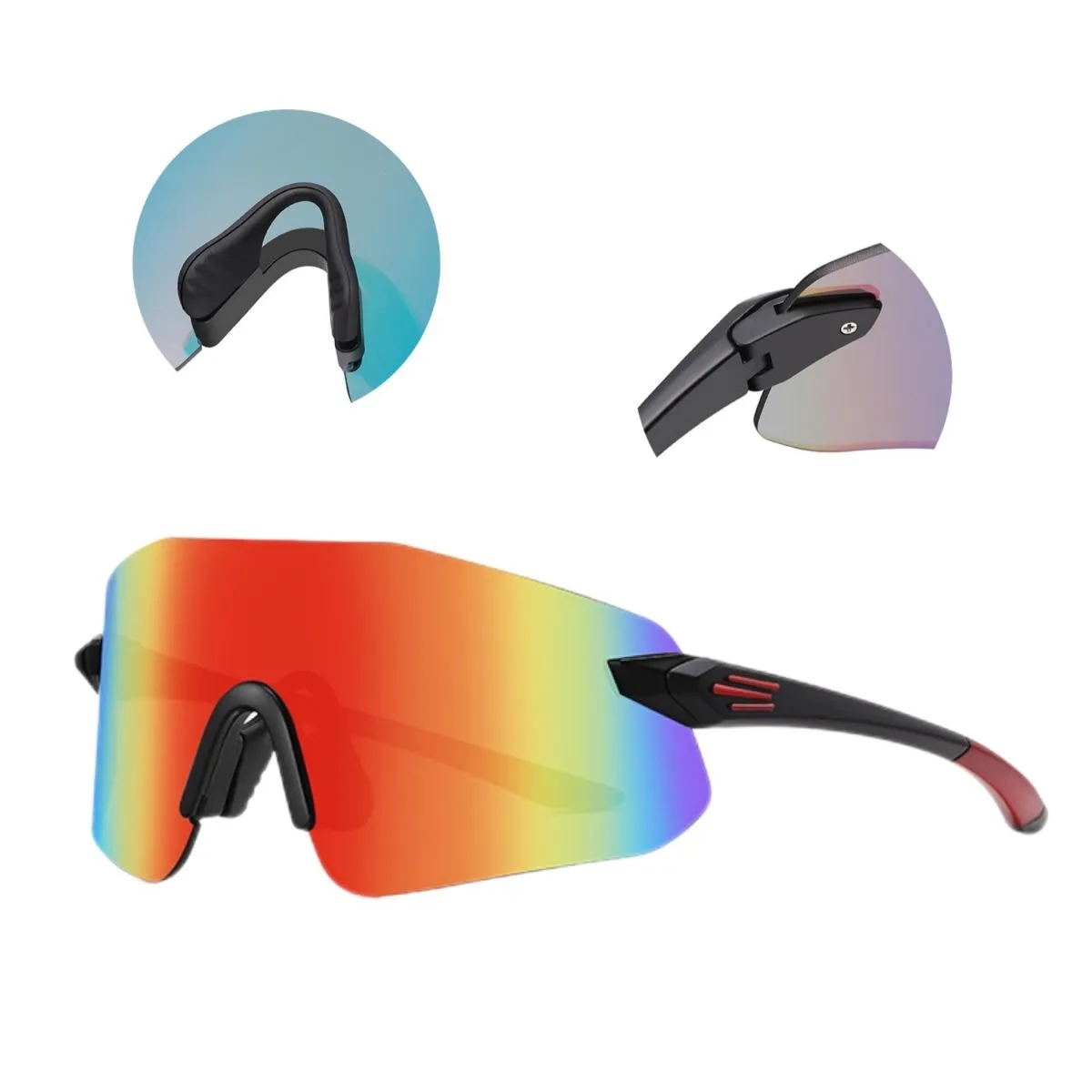 Polarized Sports Glasses Ski Goggles Snow Sunglasses 2