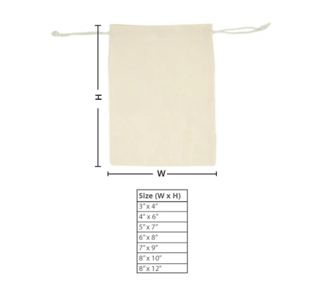 Canvas Drawstring Bags - Non Printed 4