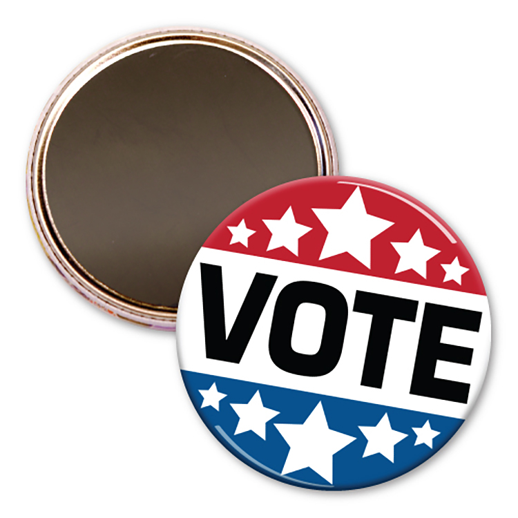 Circle Button - 3" - Magnet Backing 2