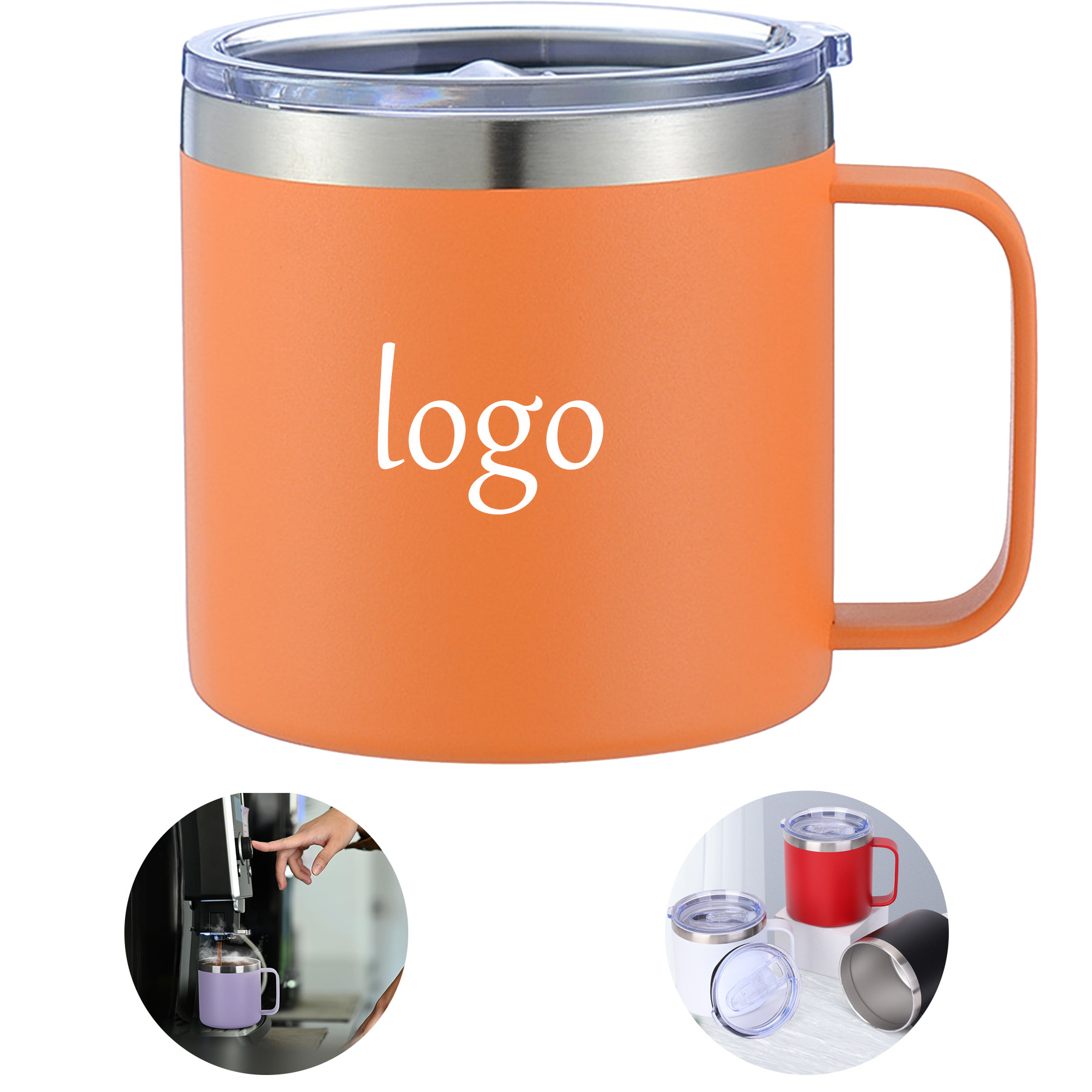 14oz Stainless Steel Coffee Mug 1