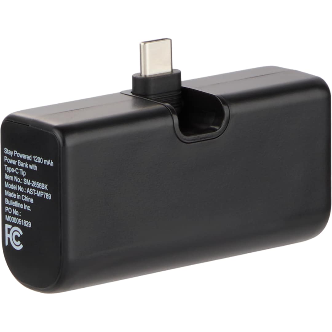 Stay Powered 1200 mAh Power Bank with Type-C Tip 7
