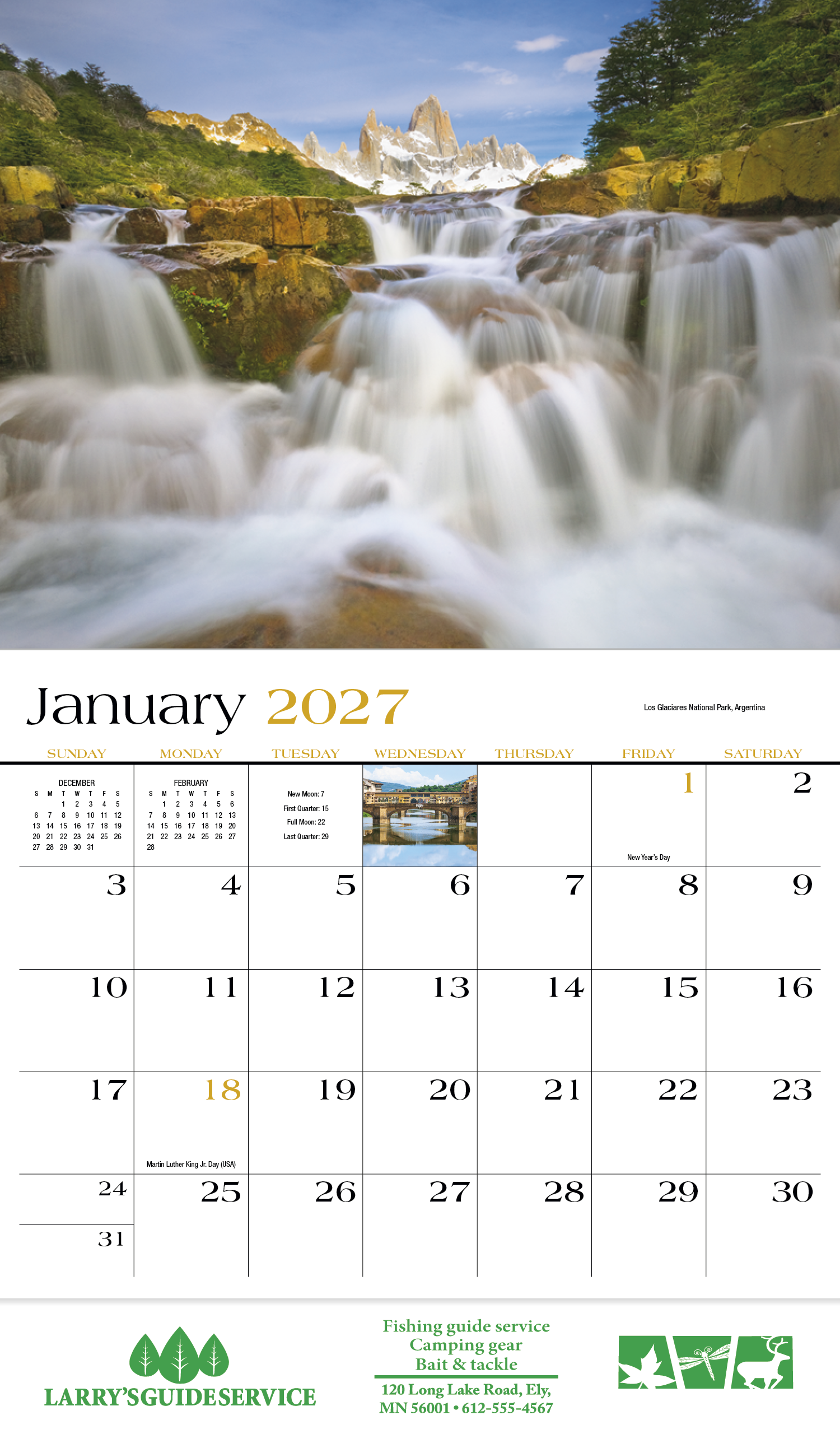 HotLine® Products Destination Dreams® Appointment Calendar - Stapled 27