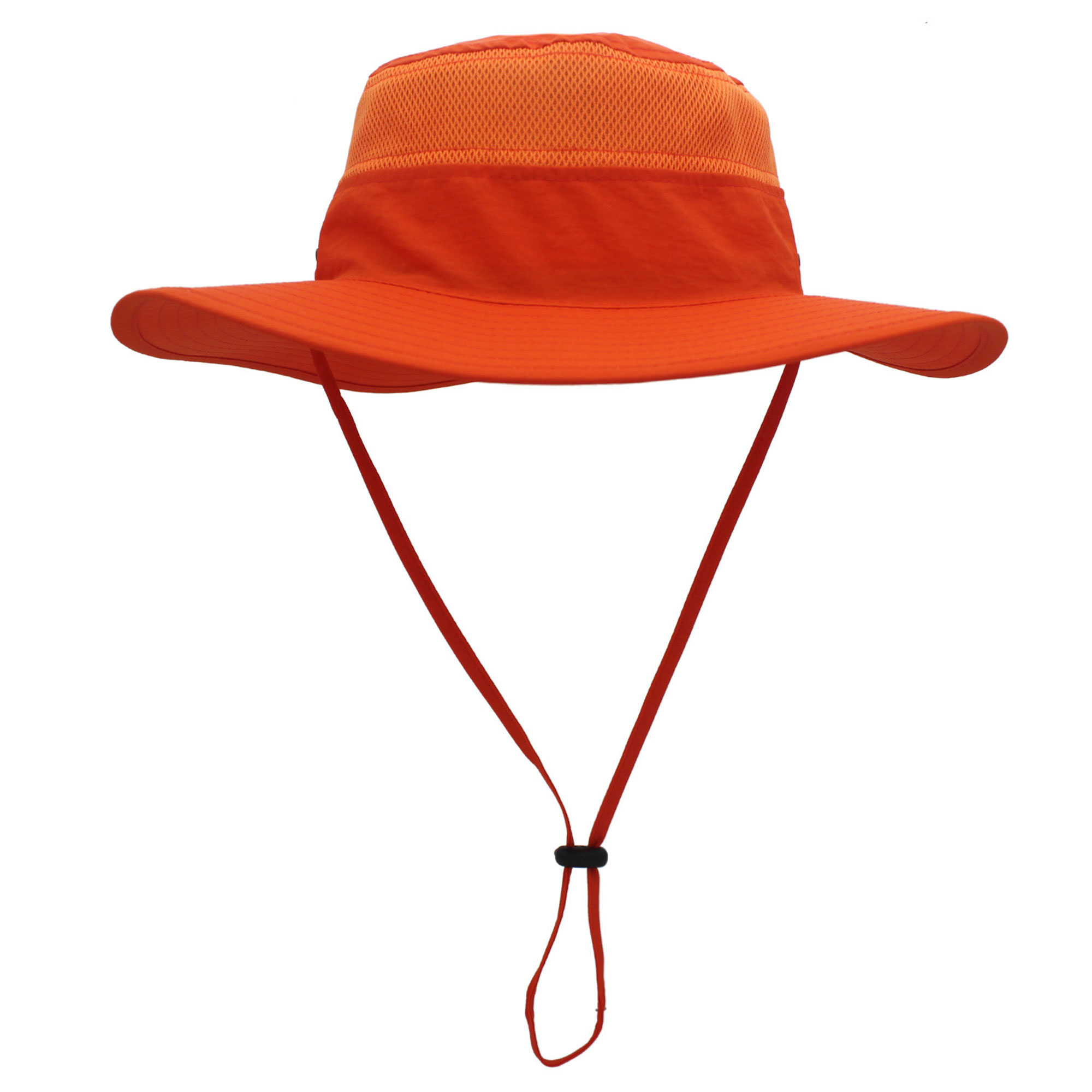 Wide-brimmed Mesh Bucket Hat 5