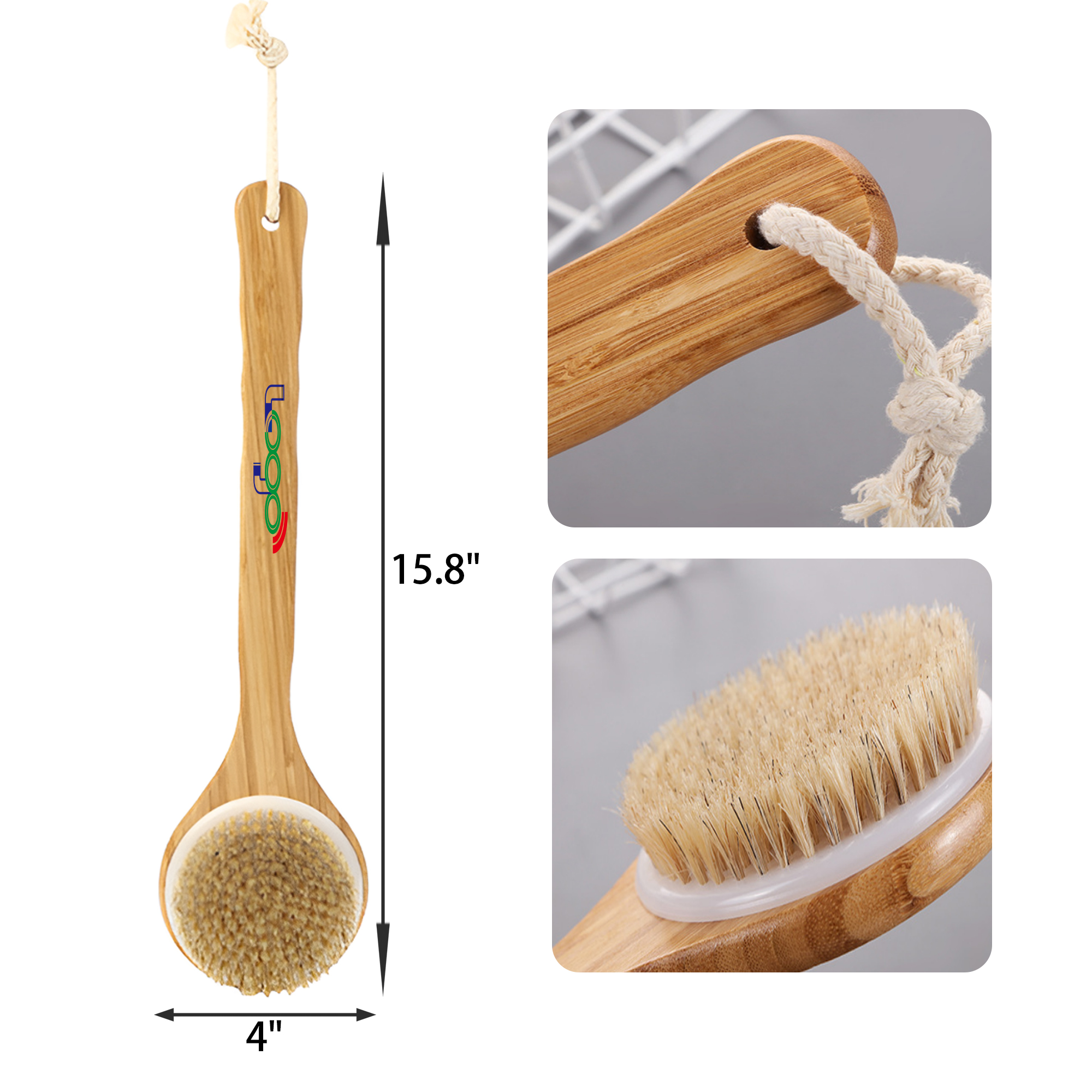 Versatile Long Handle Bath Brush 3