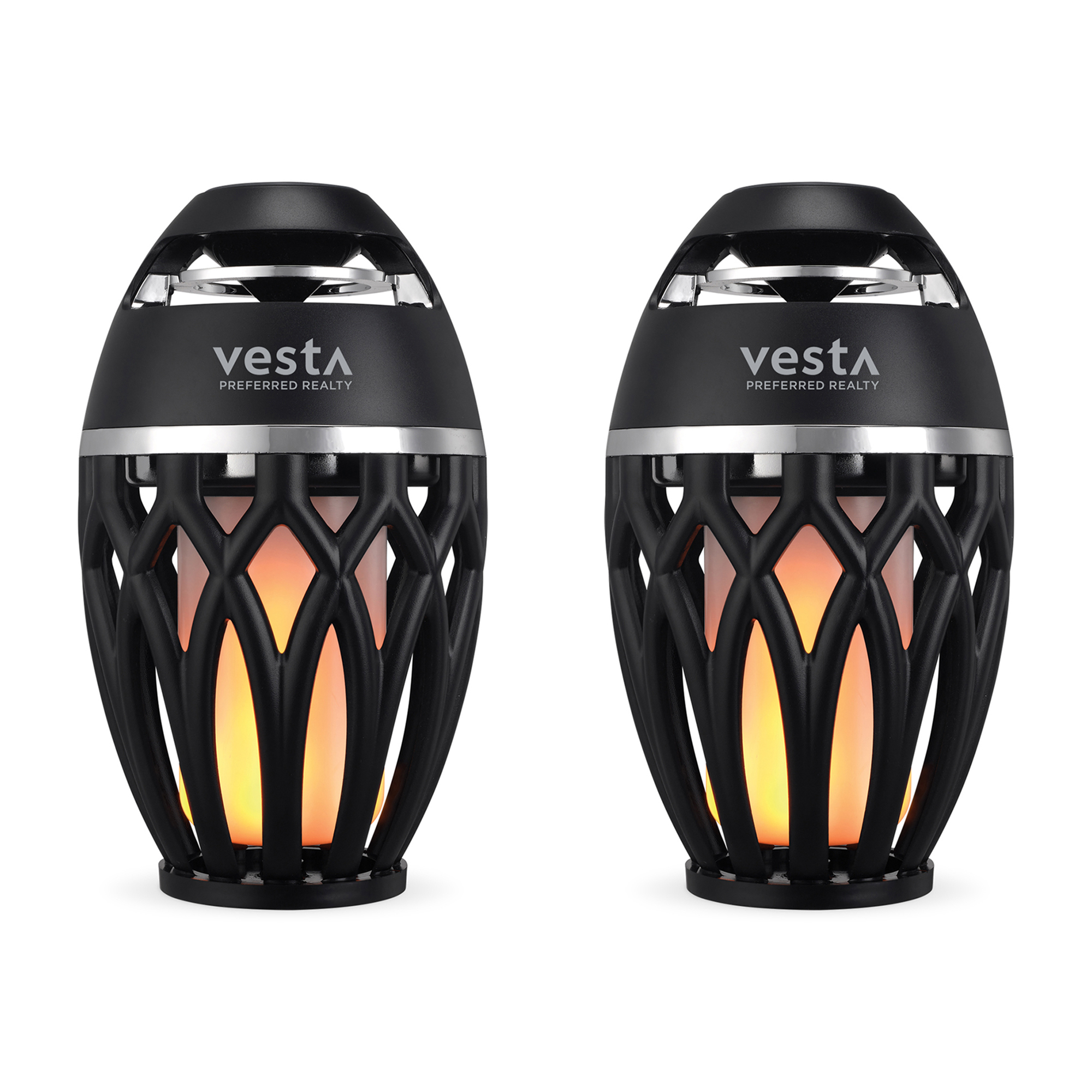 iLive™ Tiki & Bluetooth Speakers with LED Flame 8