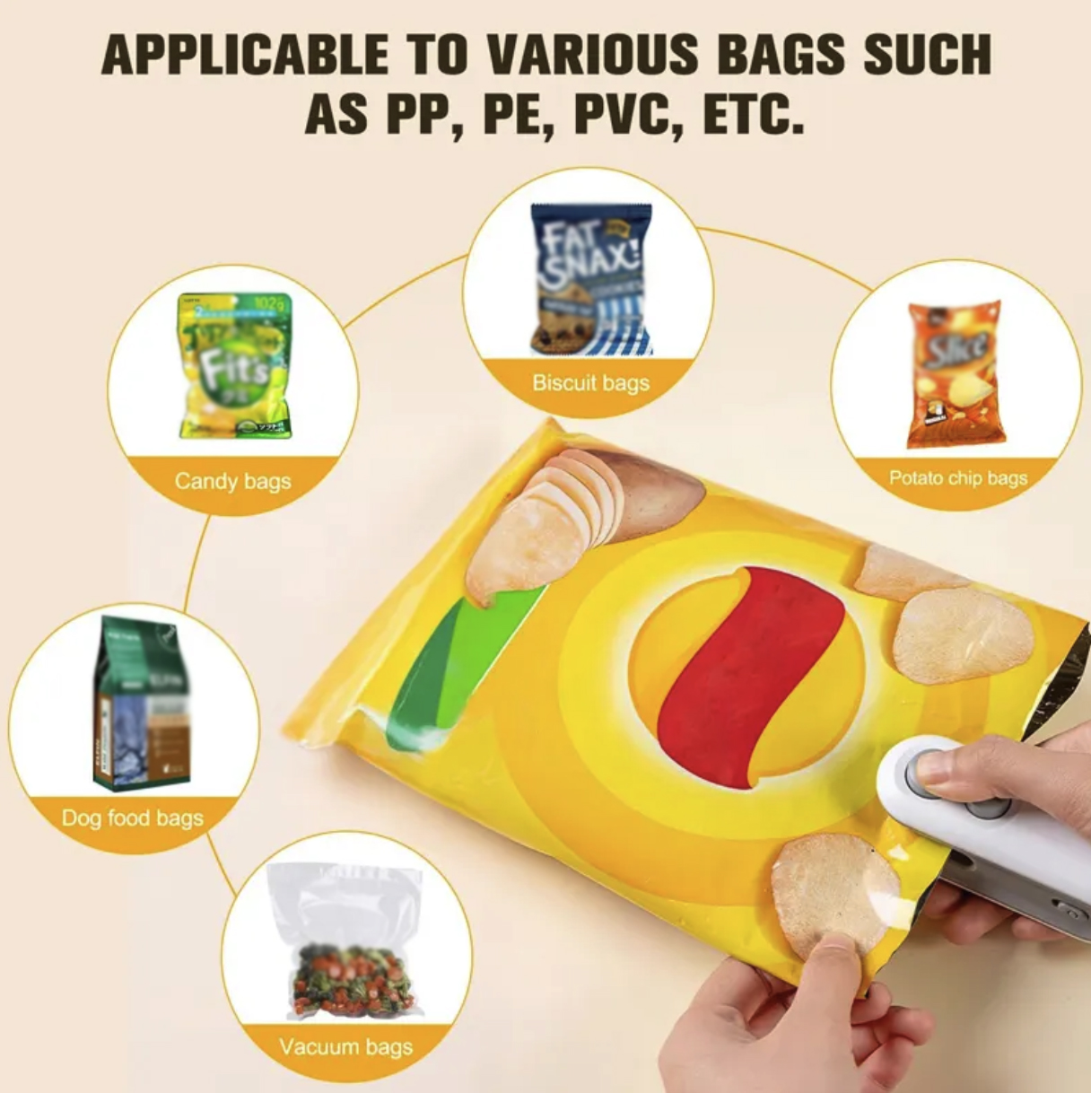 Mini Rechargeable 2 in 1 BagHeat Sealer Machine 3