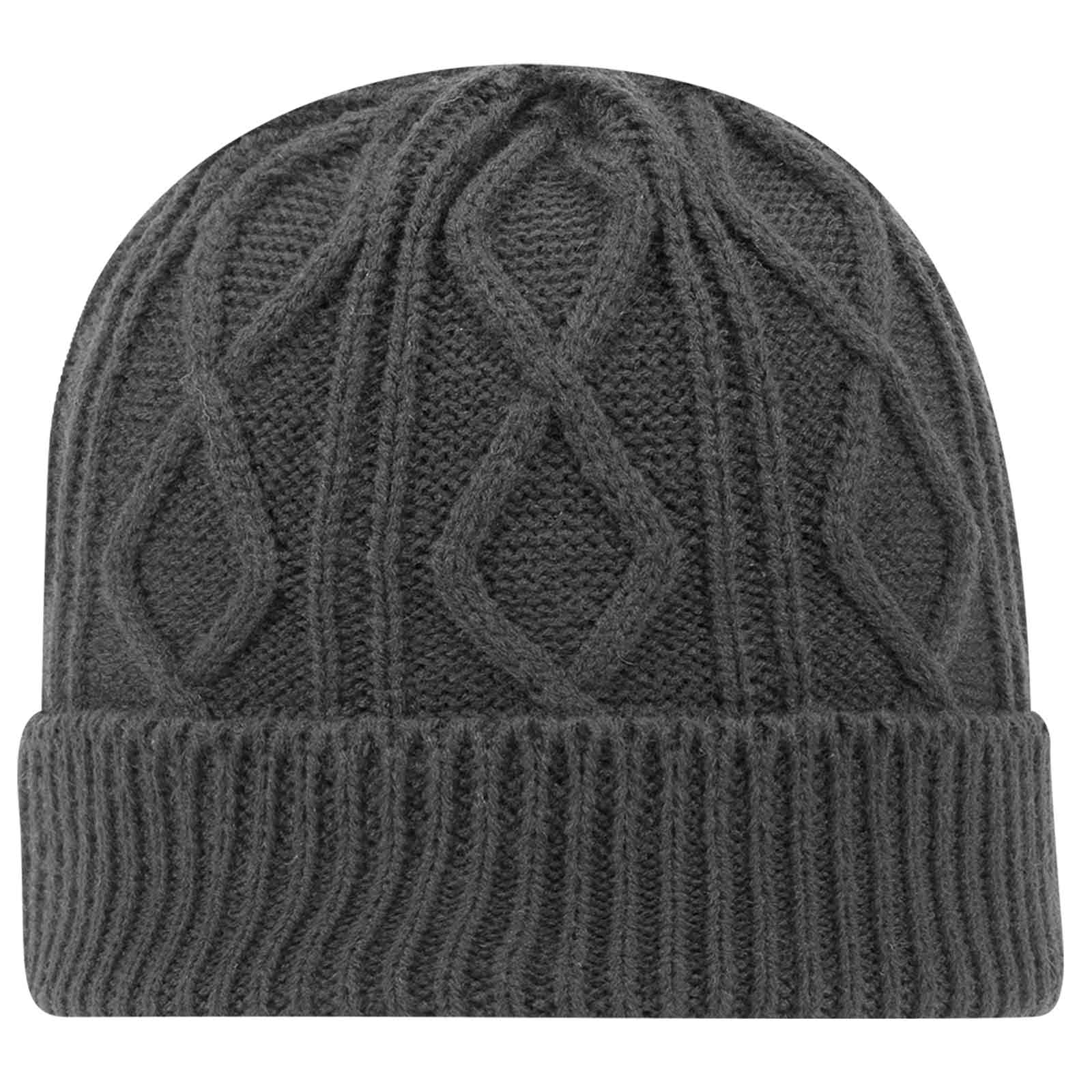 OTTO CAP® 12" Cable Knit Beanie w/ Rib Knit Cuff 4
