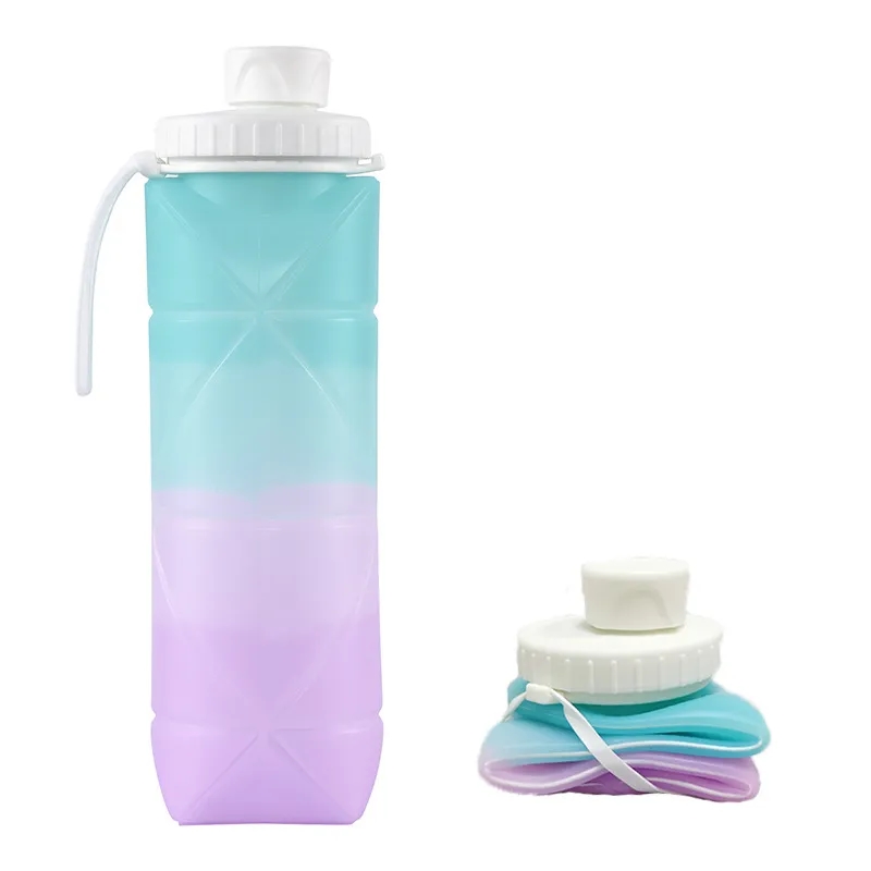 600ML Foldable Silicone Water Cup 2