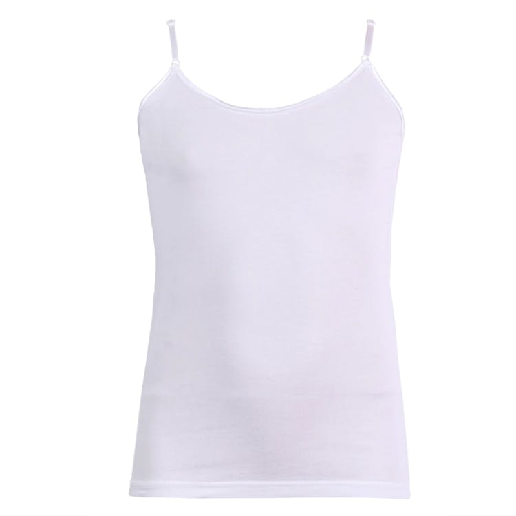 Girls' Cotton Camisoles - Small-Large White 3
