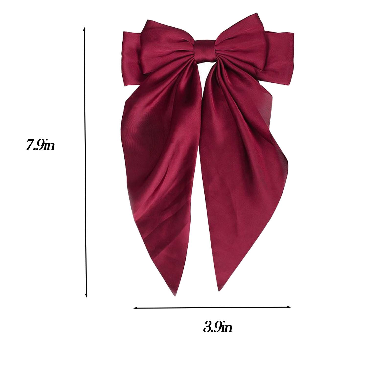 Women Long Bow Hair Clip 13