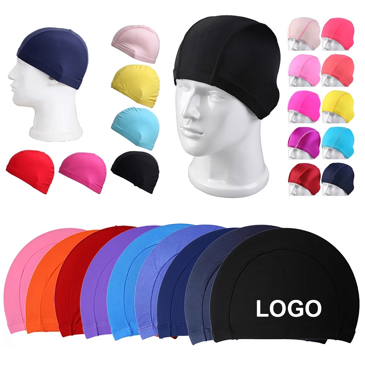 High Elastic Nylon Swimming Cap 3