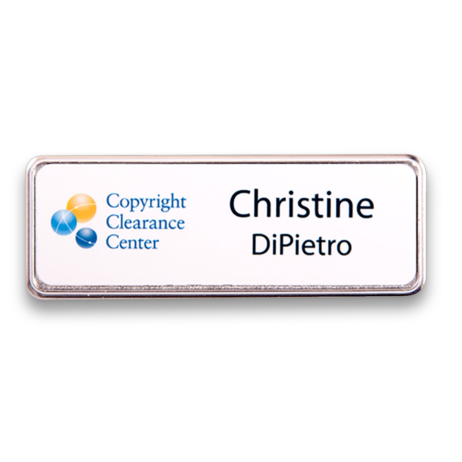 Framed Metal Name Badges 1" x 3" 8