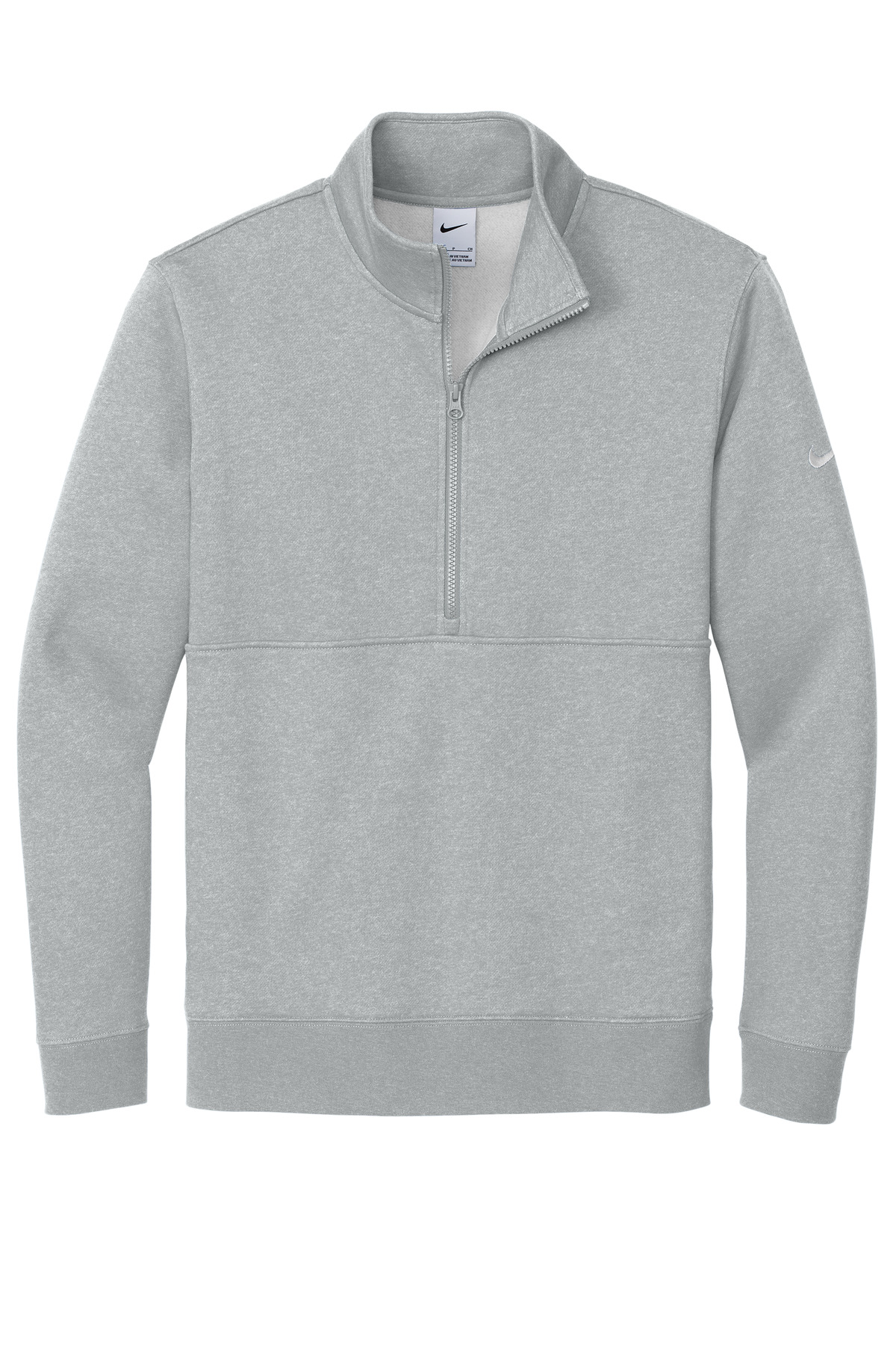 Nike Club Fleece Sleeve Swoosh 1/2-Zip NKDX6718, custom hoodie or sweatshirt with logo imprint 17