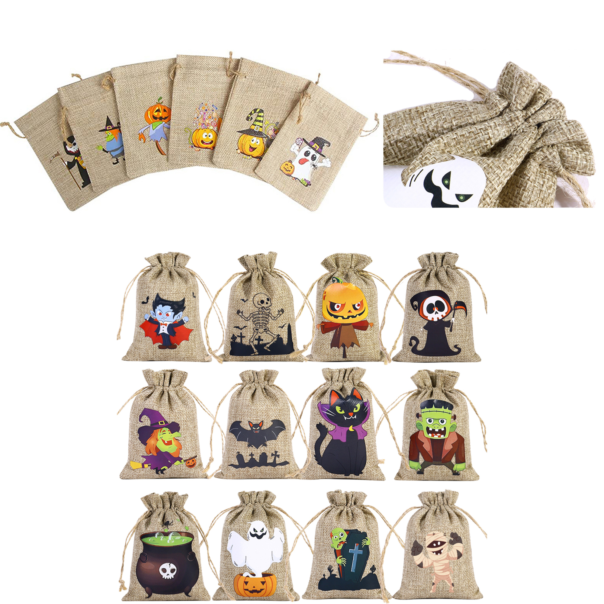 Jewelry Gift Bag with Drawstring in Linen 3