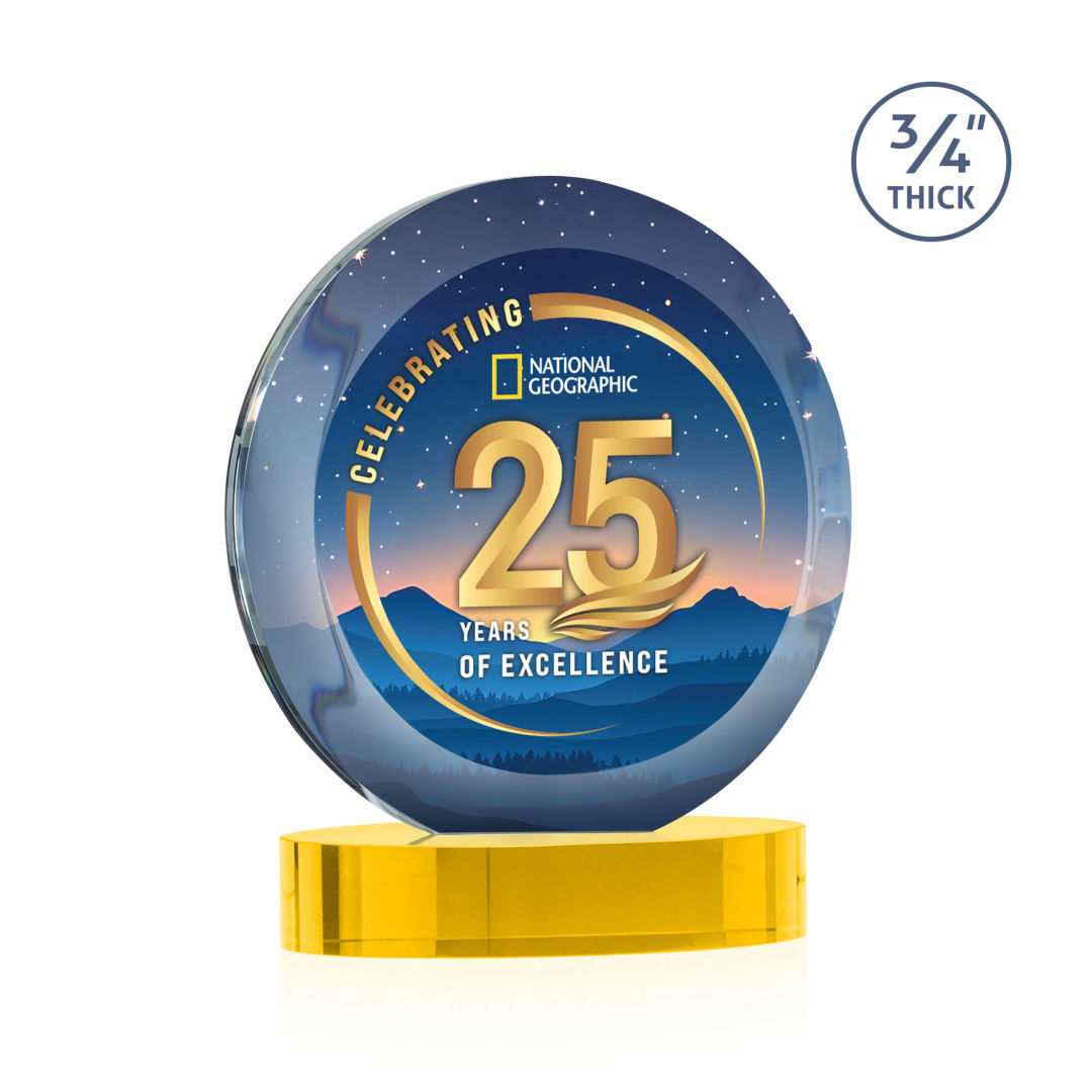 Gibralter Vividprint™ Award on Alberton Base - Gold 2