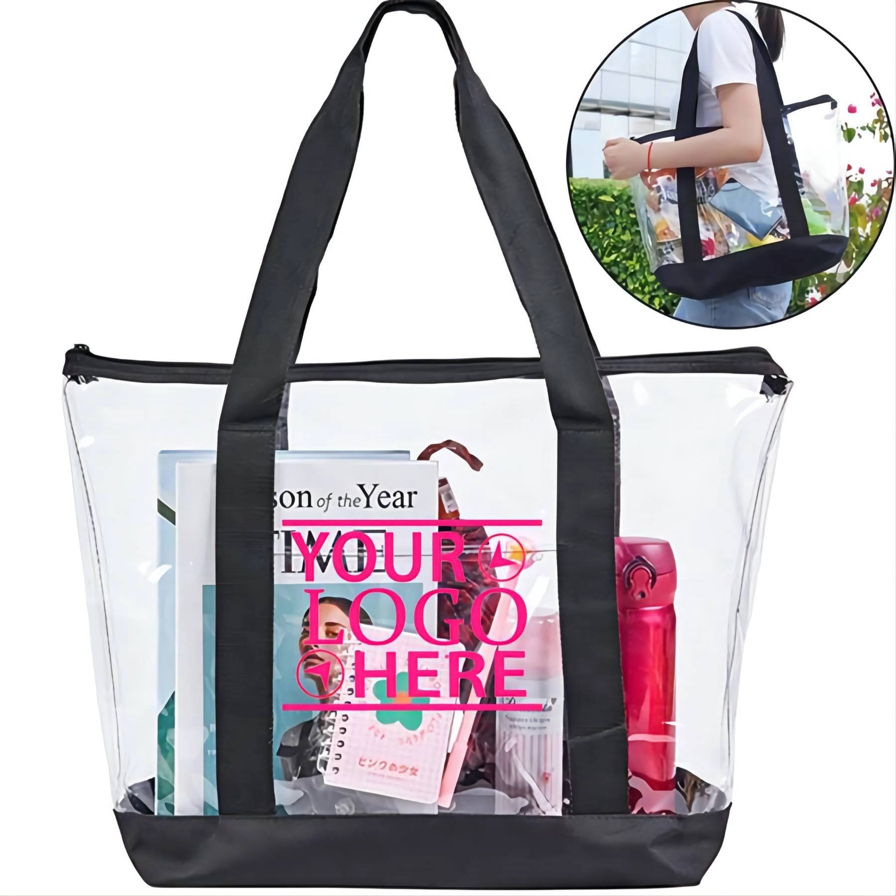 Large Clear Tote Bag 2