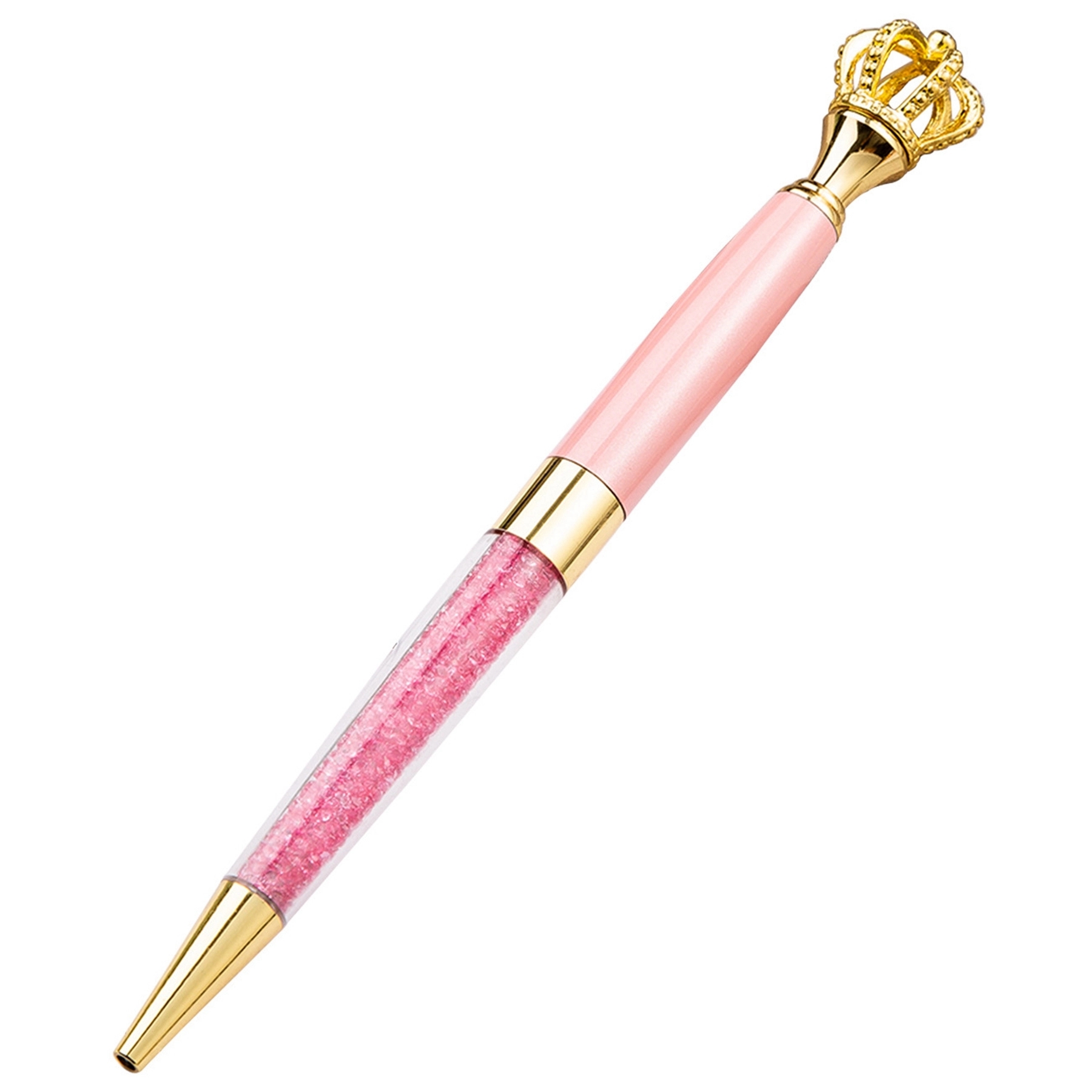 Metal Royal Crown Ballpoint Pen with Quicksand 5