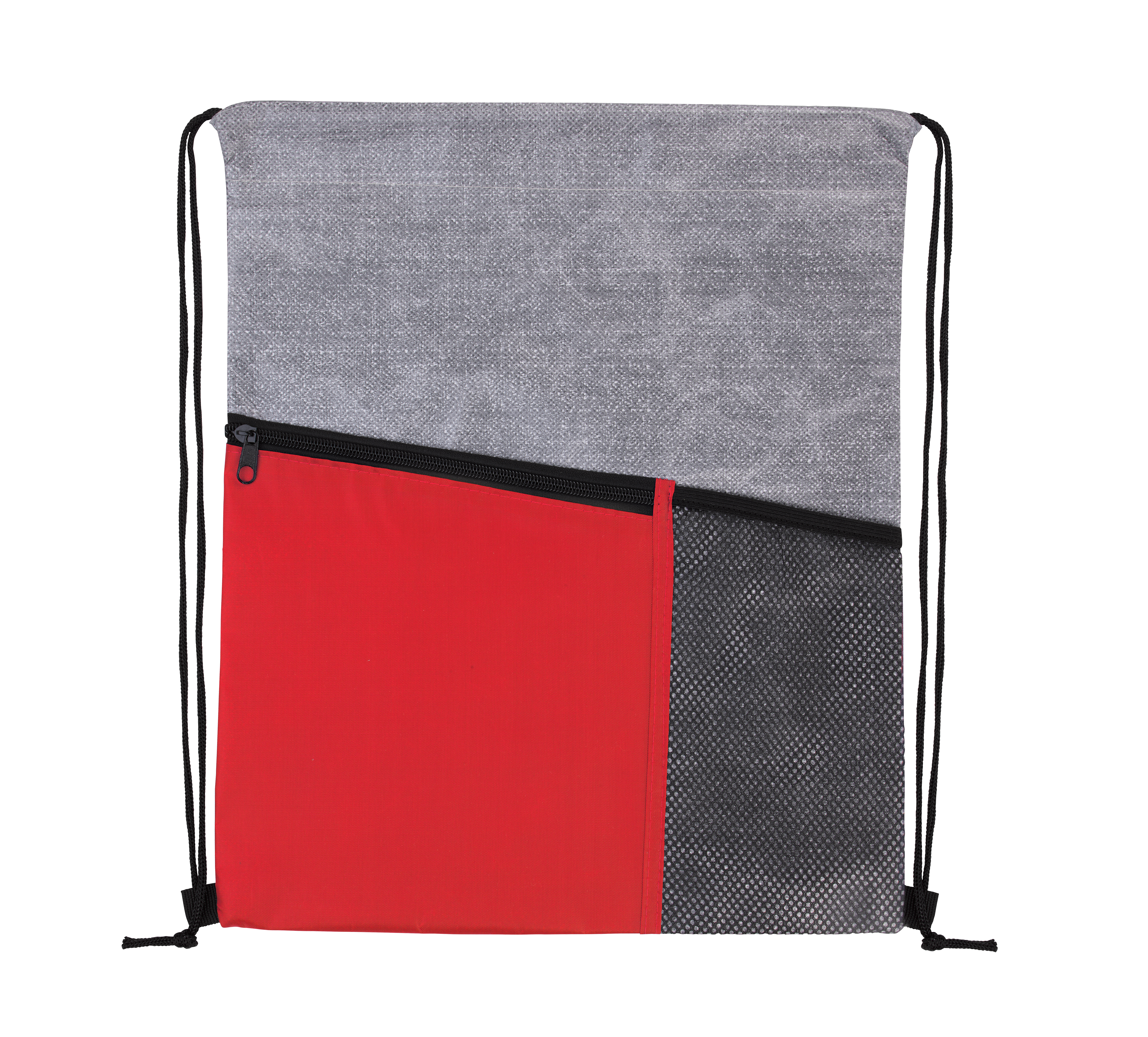 Good Value™ Heathered RPET Non-Woven Drawstring Backpack 1