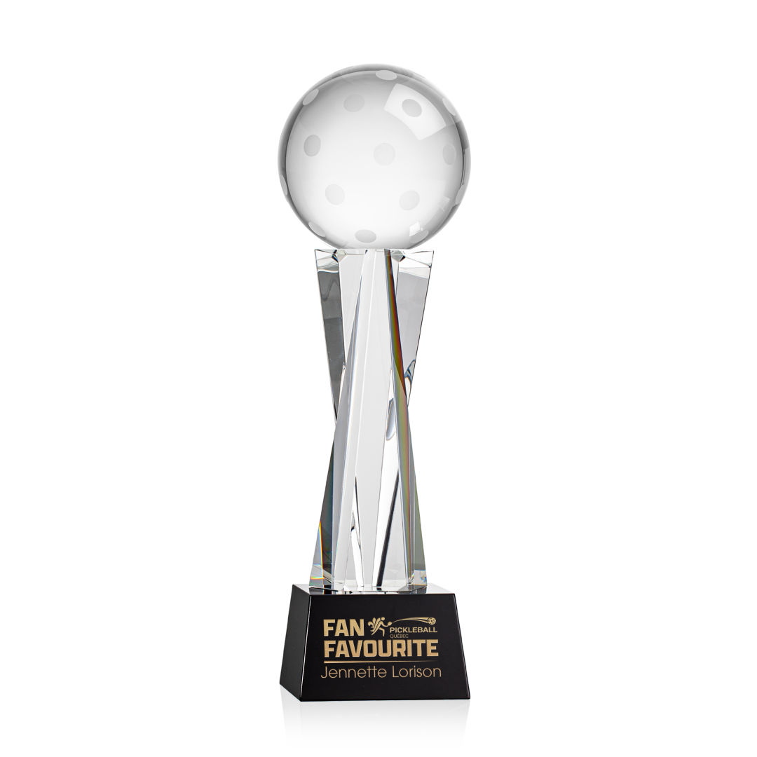 Pickleball Award on Grafton Base - Black 14